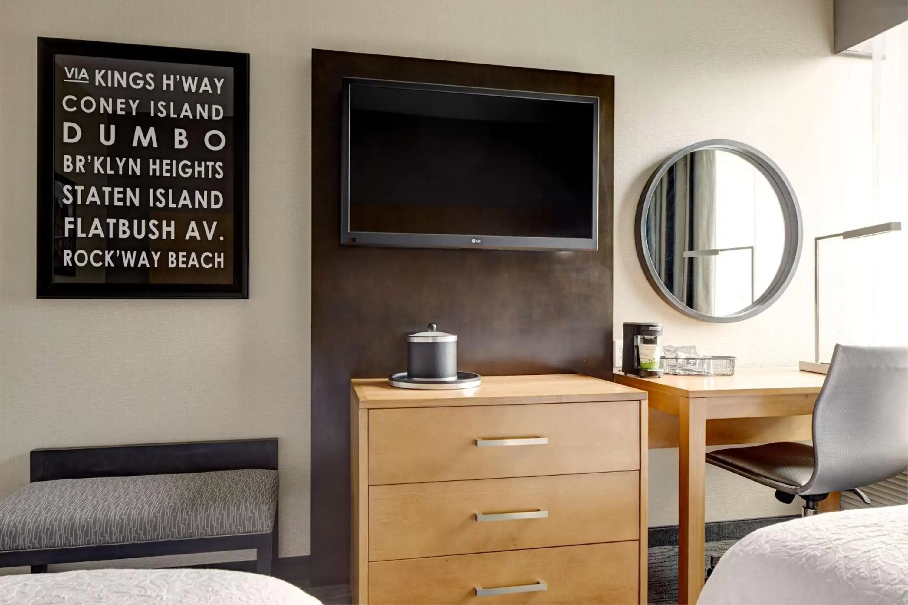 Double Room with Two Double Beds in Hampton Inn Brooklyn Downtown Double Room with Two Double Beds in Hampton Inn Brooklyn Downtown