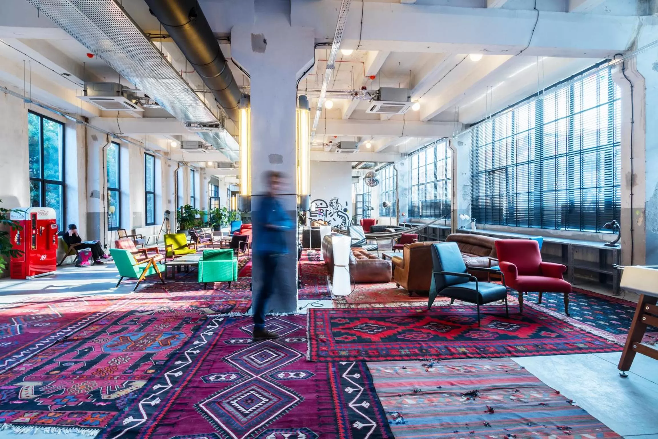 Lobby or reception in Fabrika Hostel & Suites