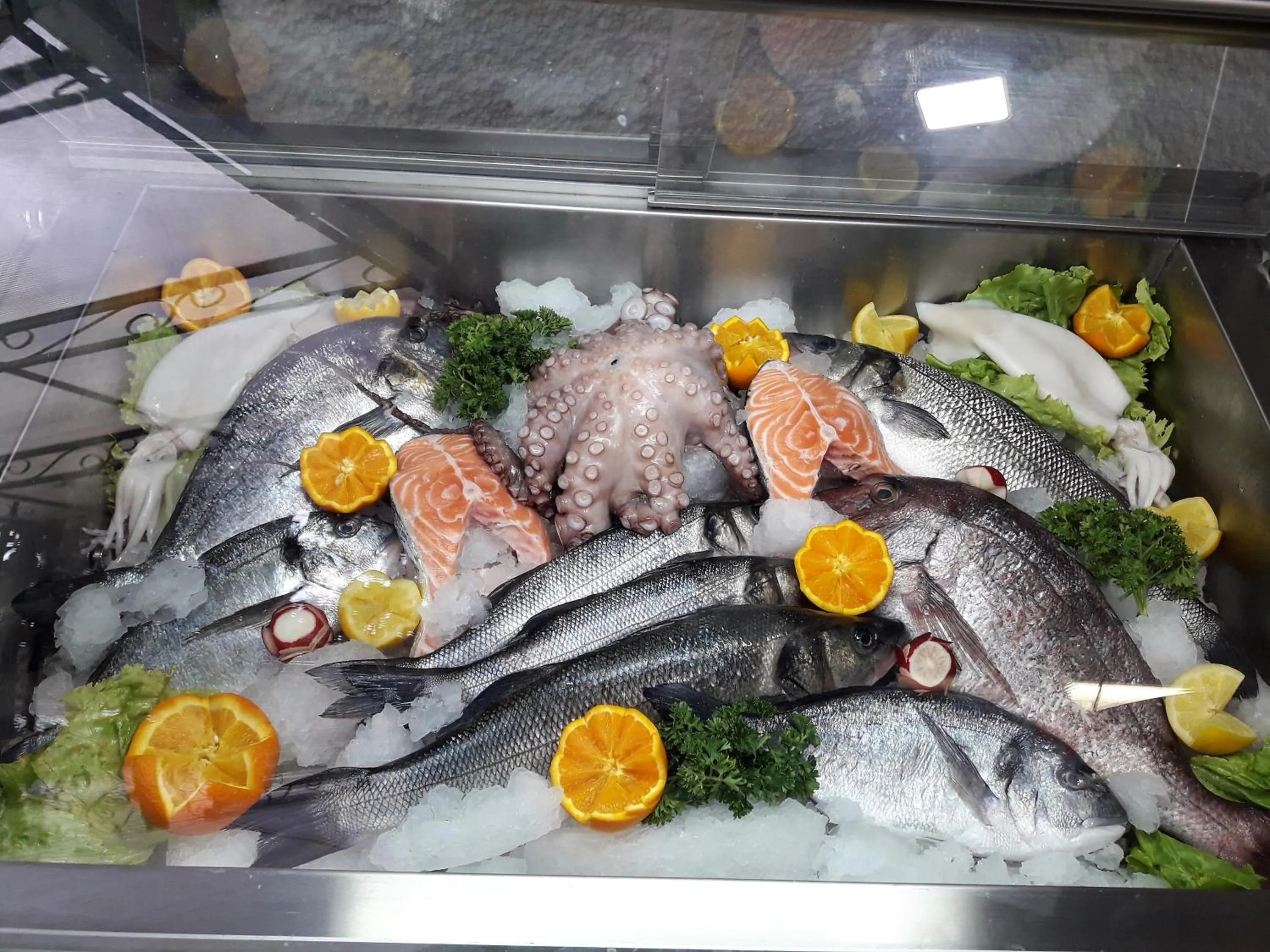 Food close-up in Hotel Aristocrat & Fish Restaurant