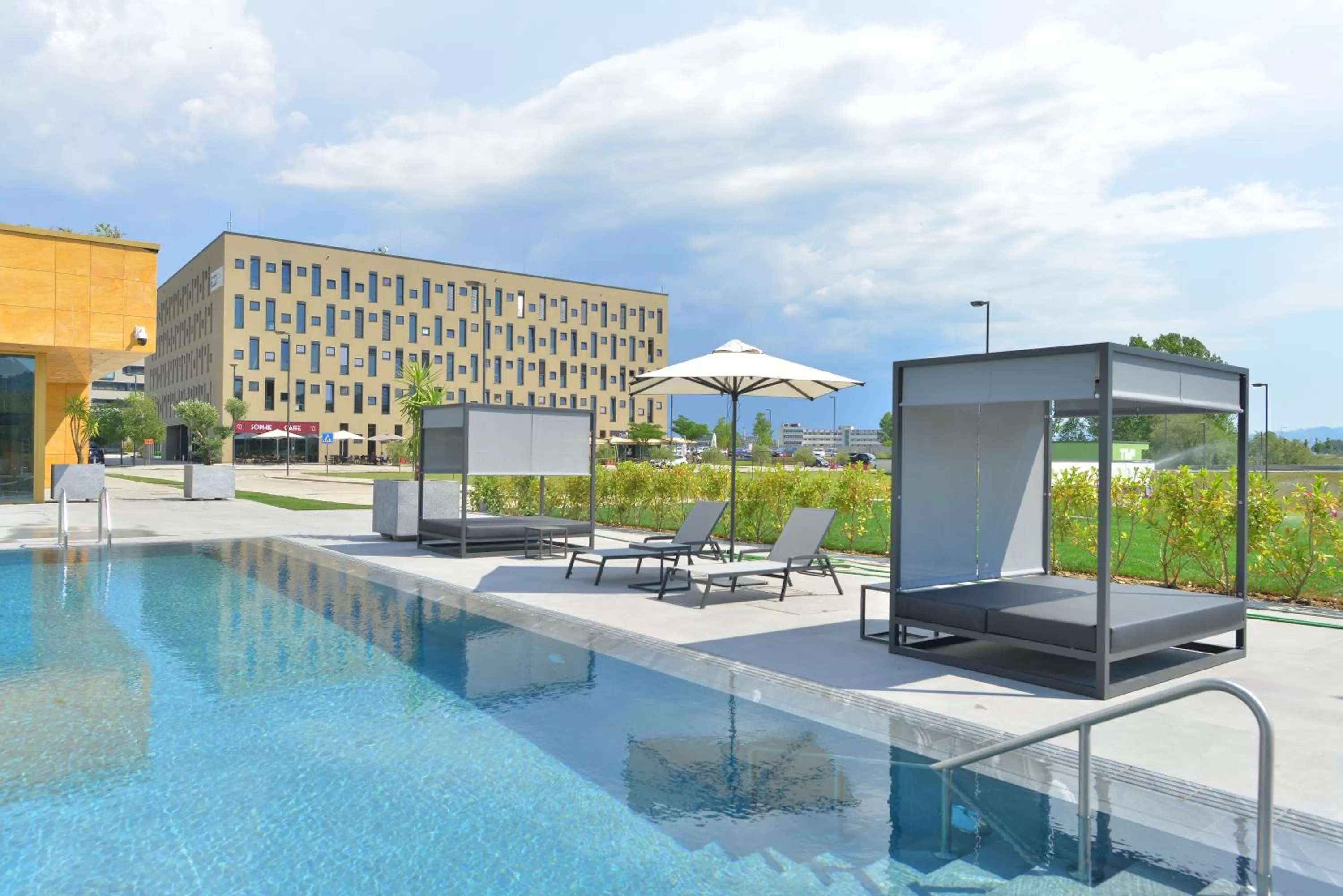 Swimming pool in mk hotel tirana