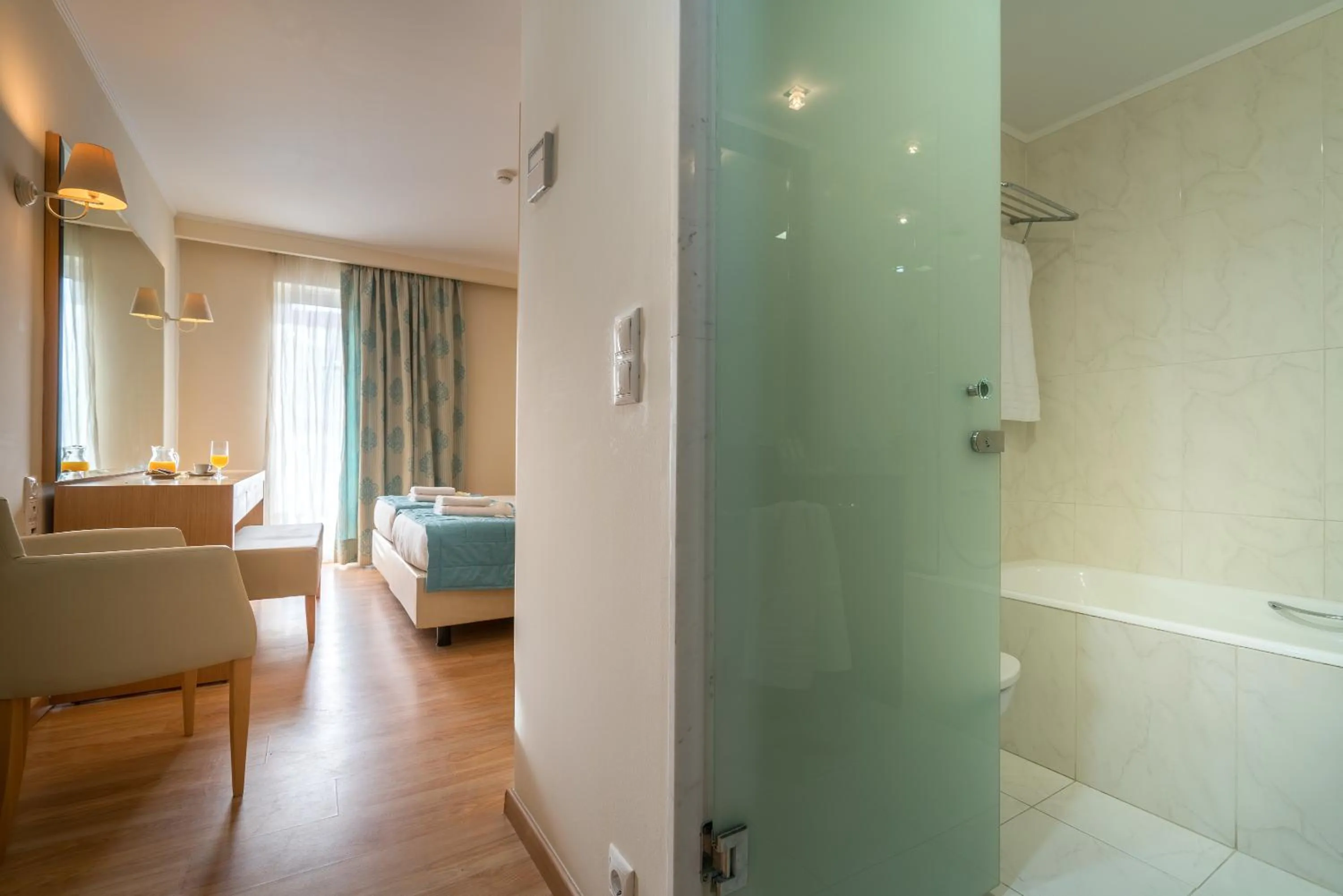 Bathroom, Bed in Galaxy Beach Resort BW Premier Collection