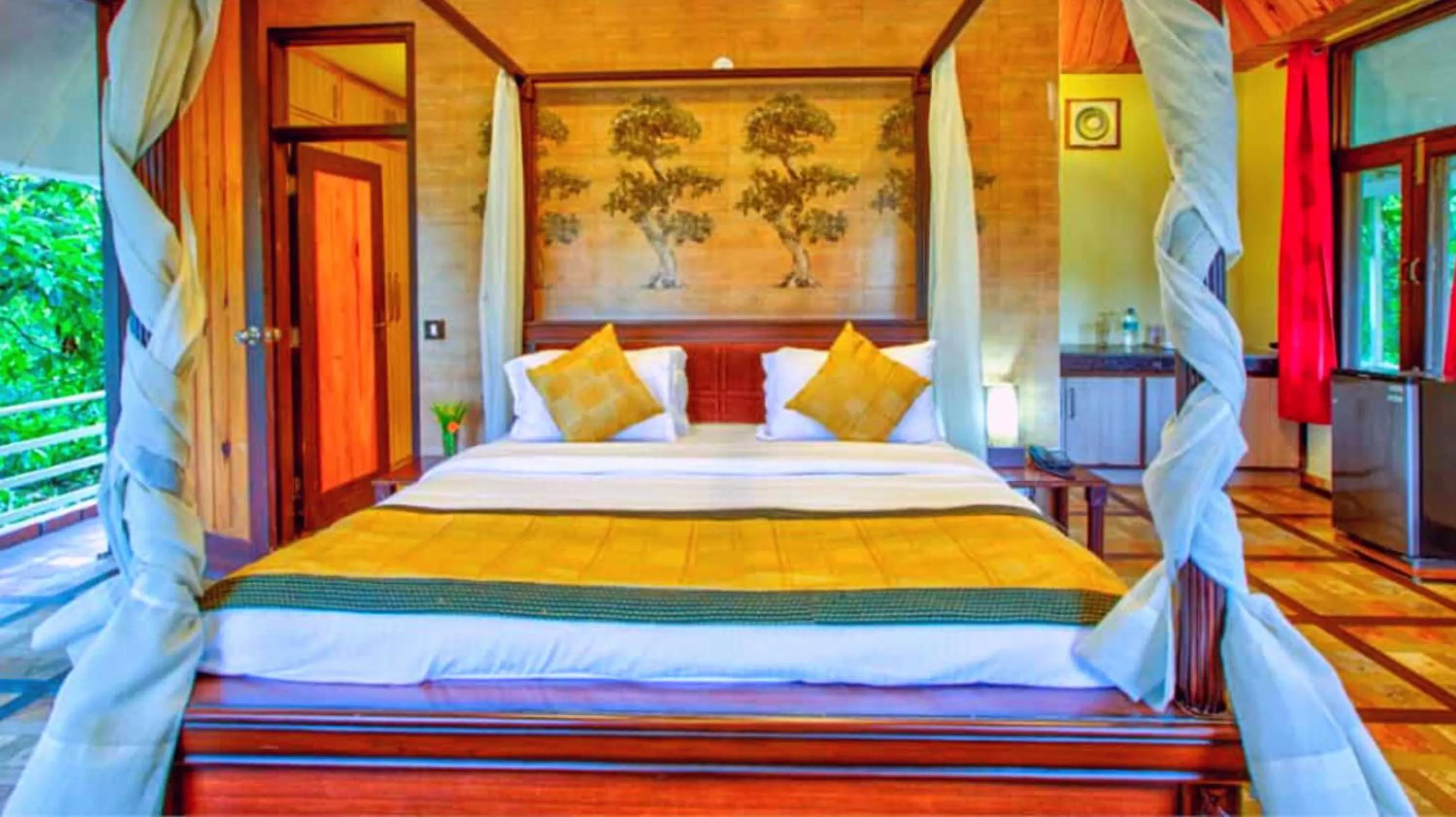 Bed in Pyramid Home Divine - A Wellness Resort