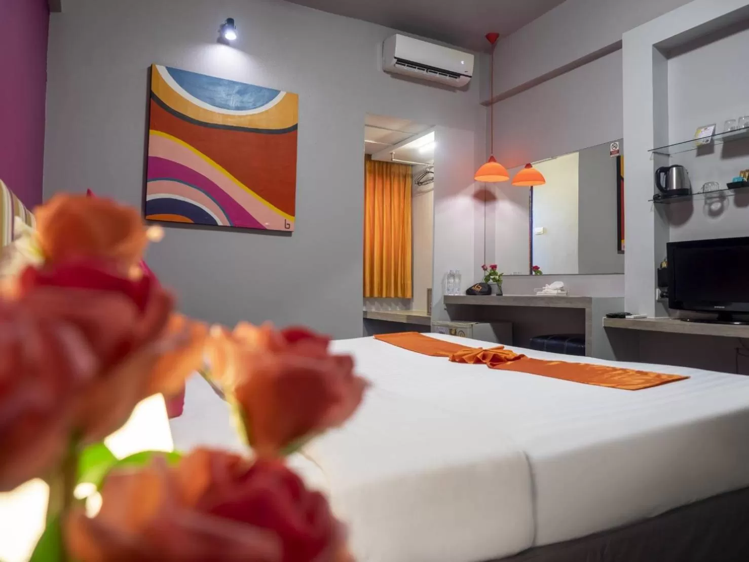 Bed in Baiyoke Boutique Hotel