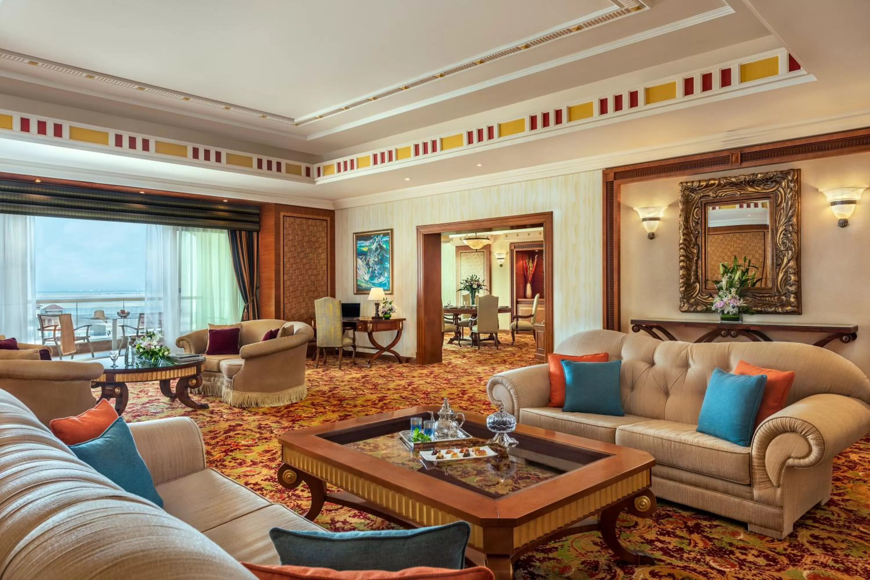 Living room in Al Raha Beach Resort & Spa