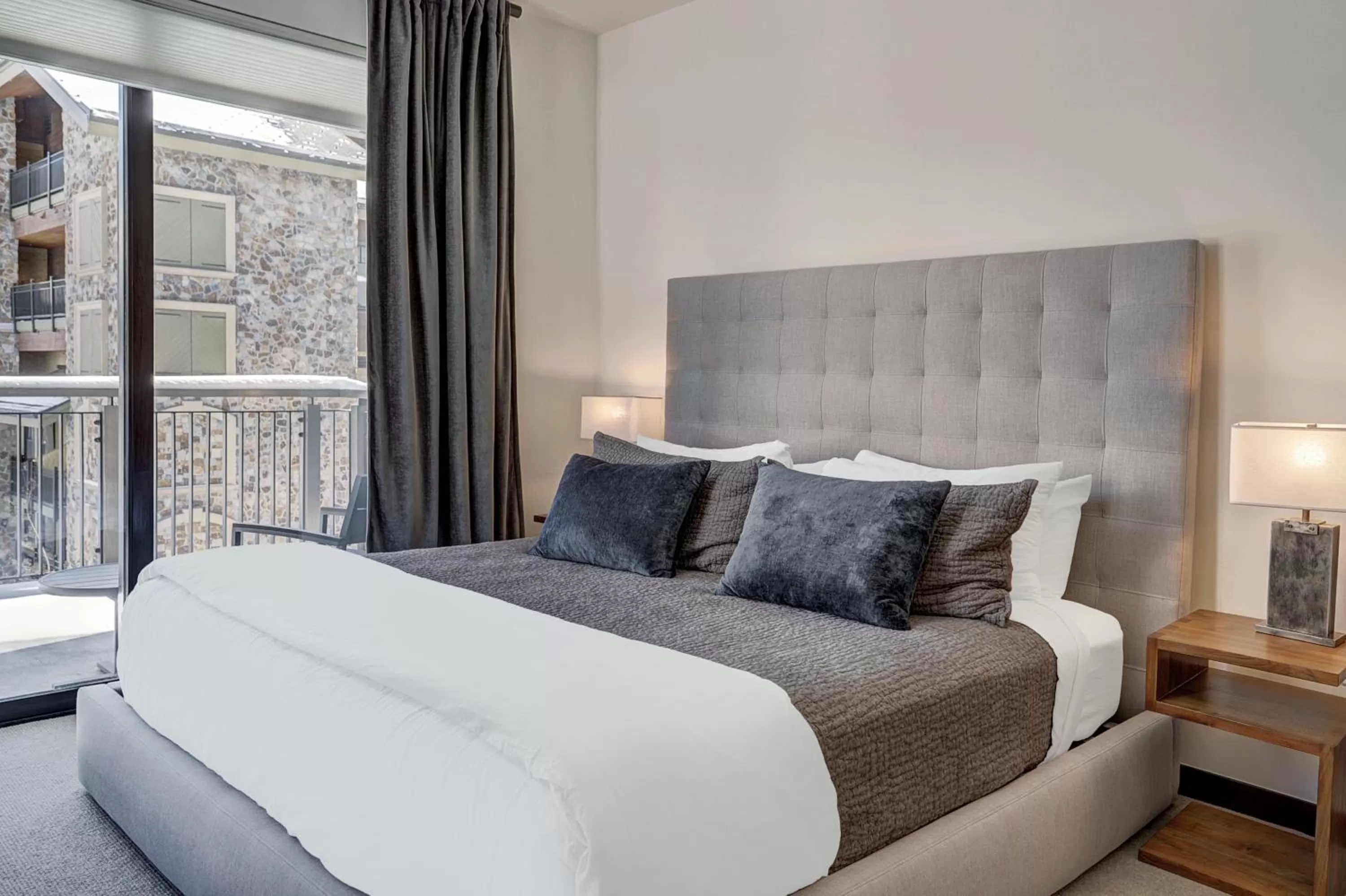 Bed in The Arrabelle at Vail Square, a RockResort, by Vail Resorts