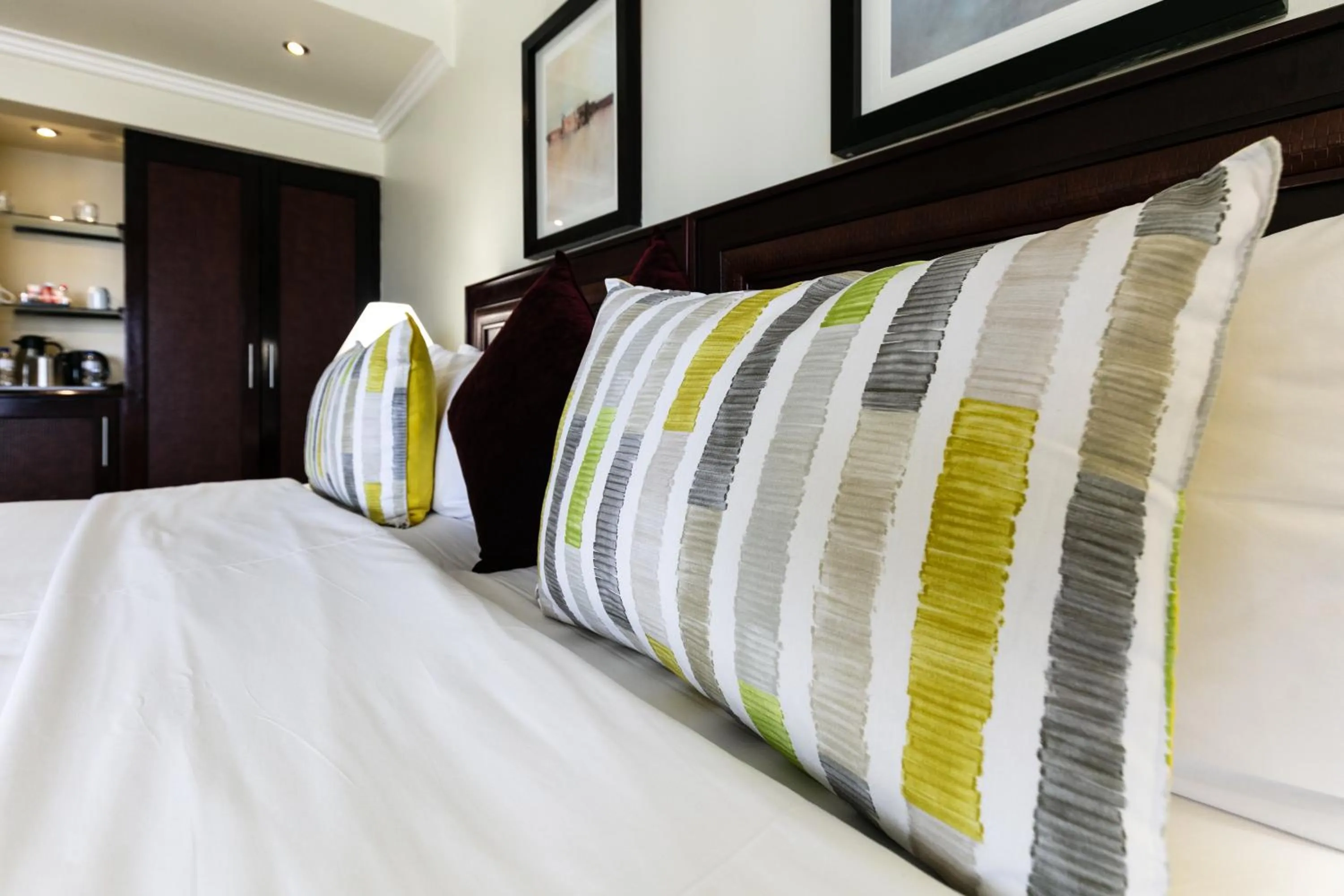 Decorative detail, Bed in Cresta President Hotel