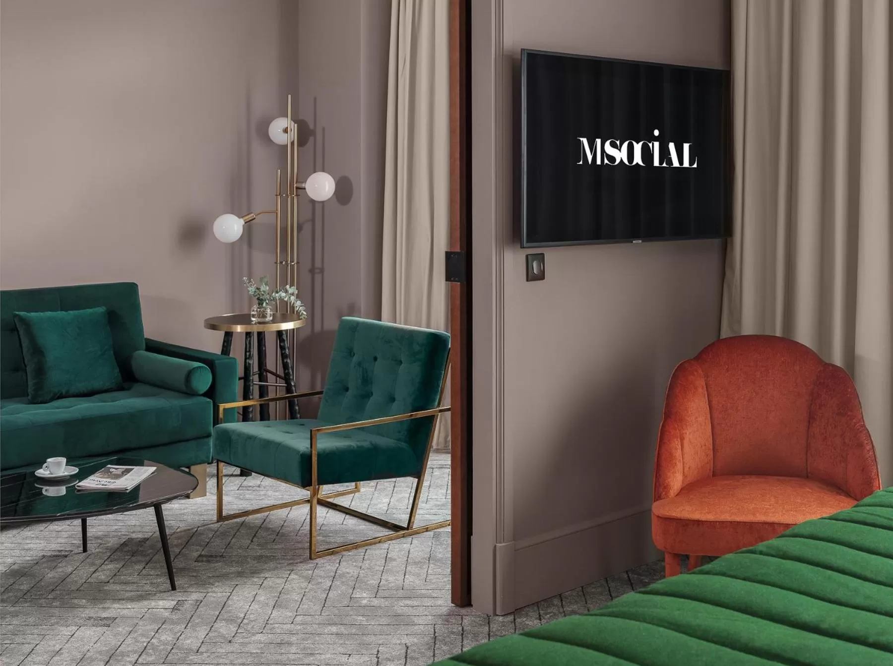 Living room in M Social Hotel Paris Opera