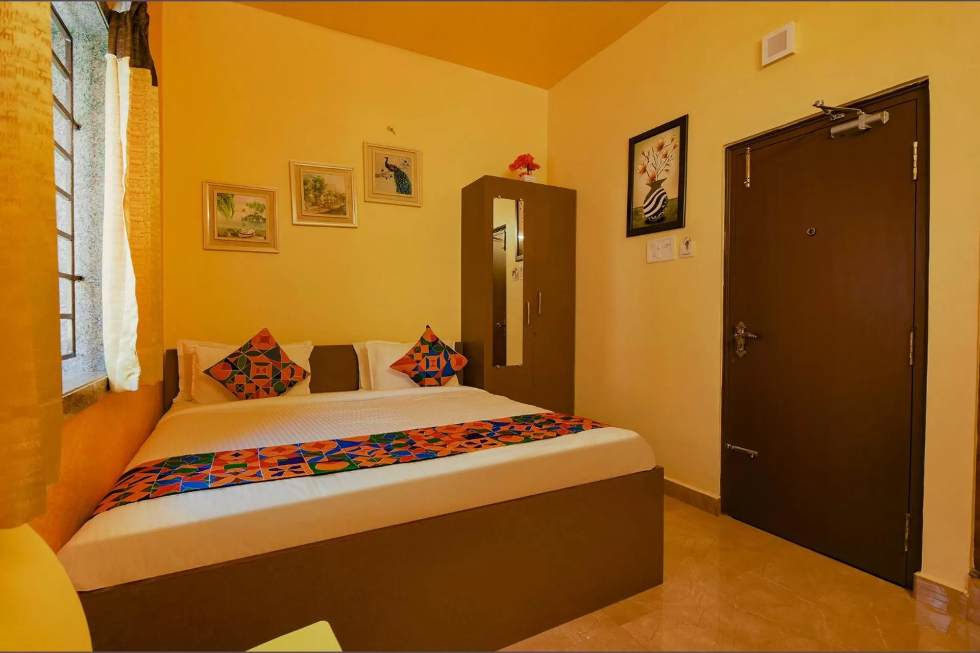 Bedroom, Bed in FabHotel Vijaylakshmi Stay Inn - Nr Chennai International Airport