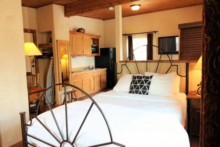 Bed in The Maverick Inn