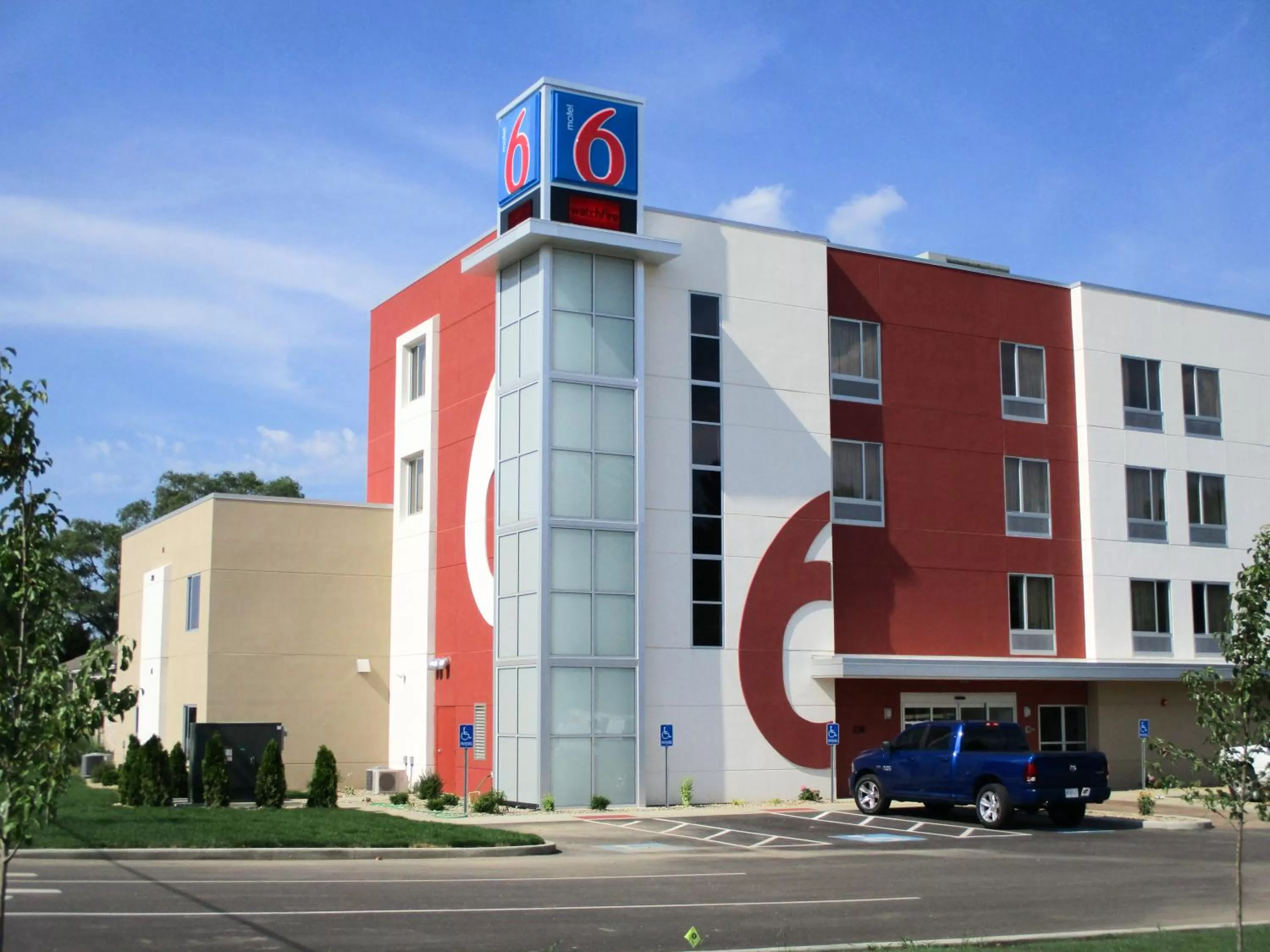 Facade/entrance in Motel 6-South Bend, IN - Mishawaka
