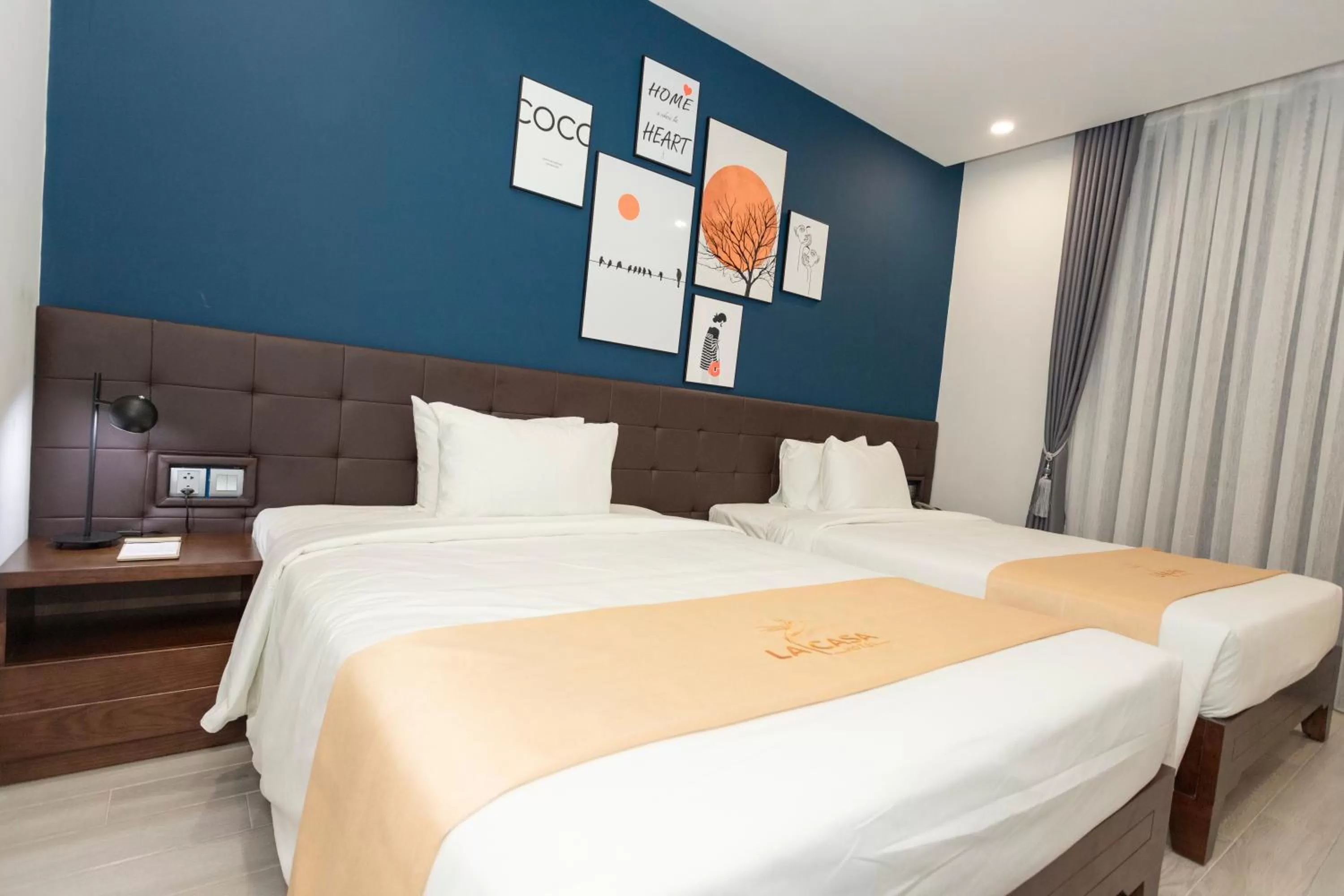 Bed in La Casa Tuy Hòa