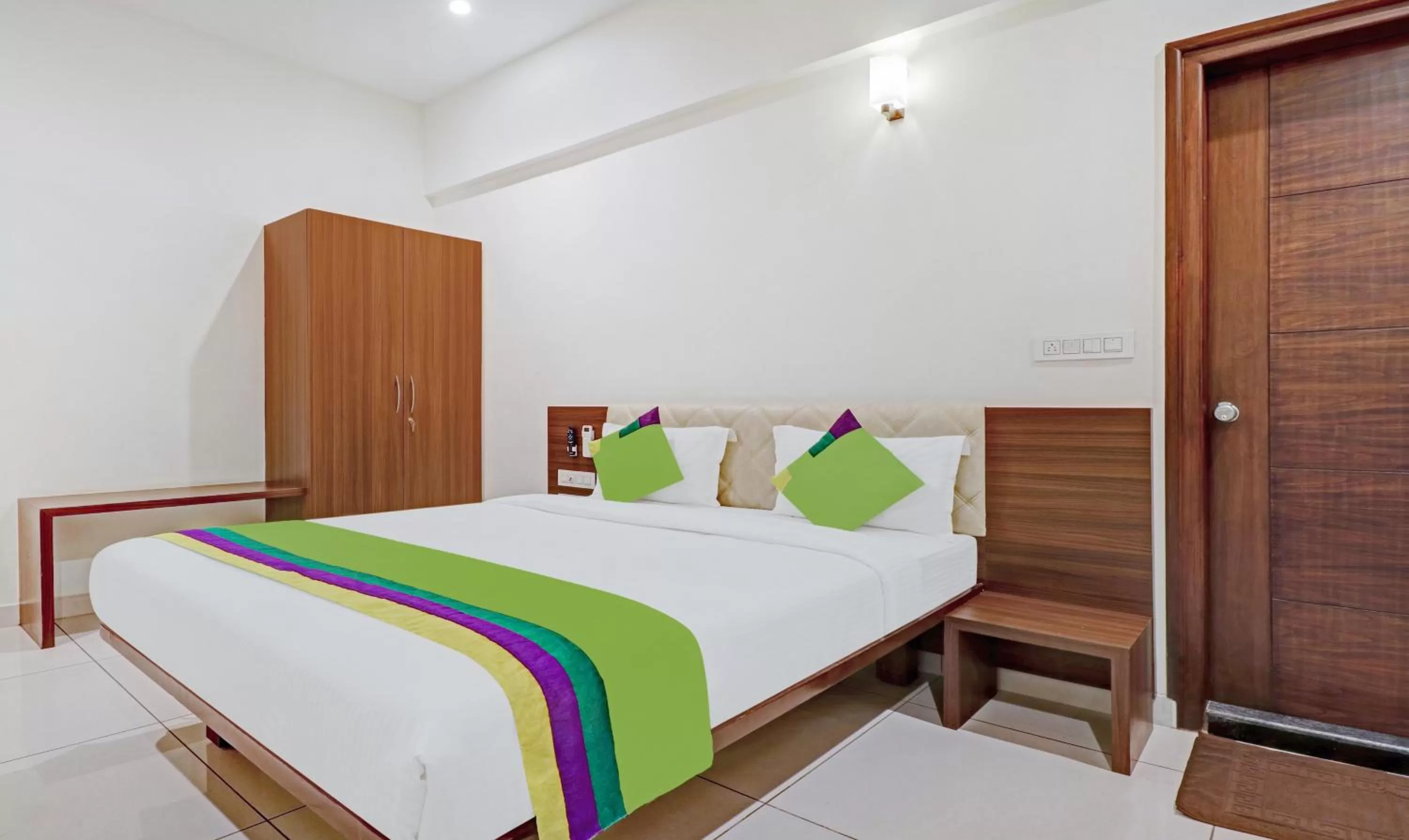 Bedroom, Bed in Treebo RJ Residency