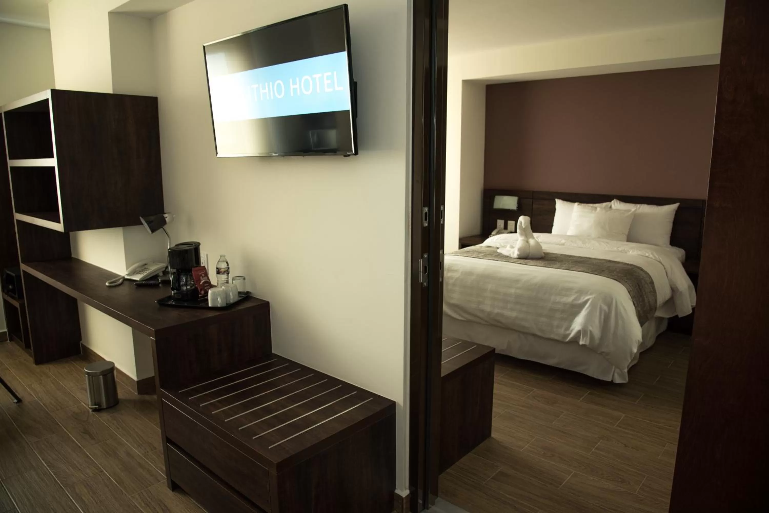 Photo of the whole room, Bed in Lithio Hotel