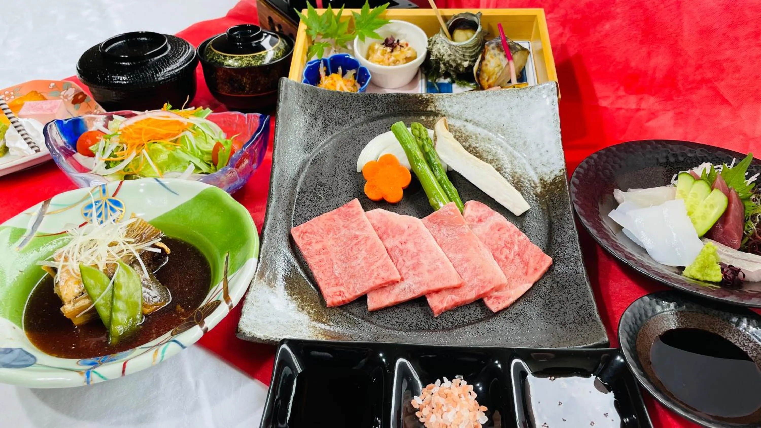 Dinner in Route Inn Grantia Aoshima Taiyokaku