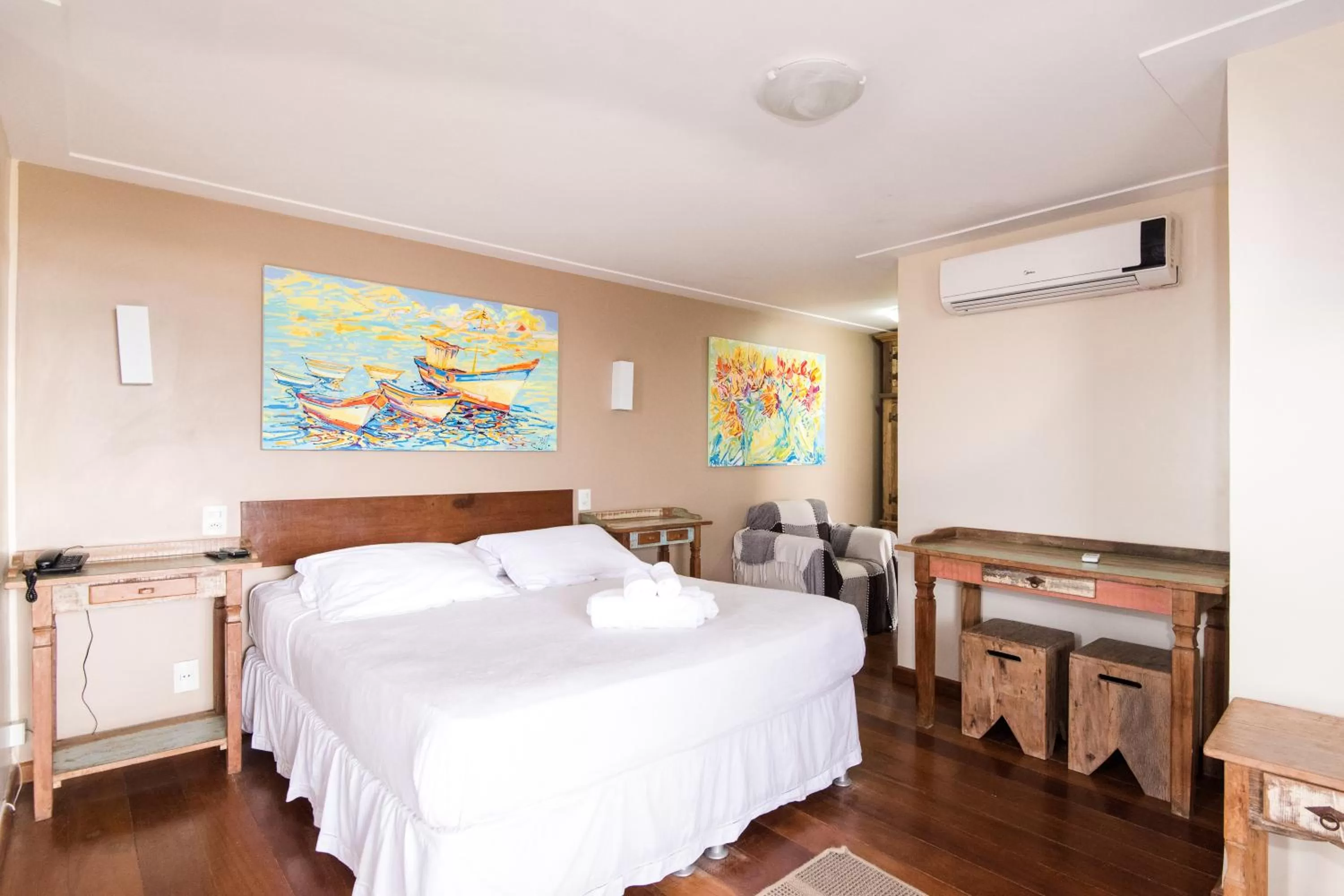 Bed in Pousada La Dolce Vita