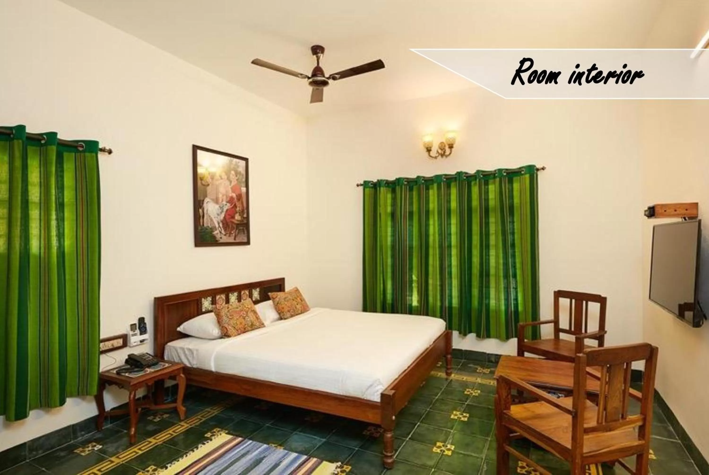 Bed in Marutham Village Resort