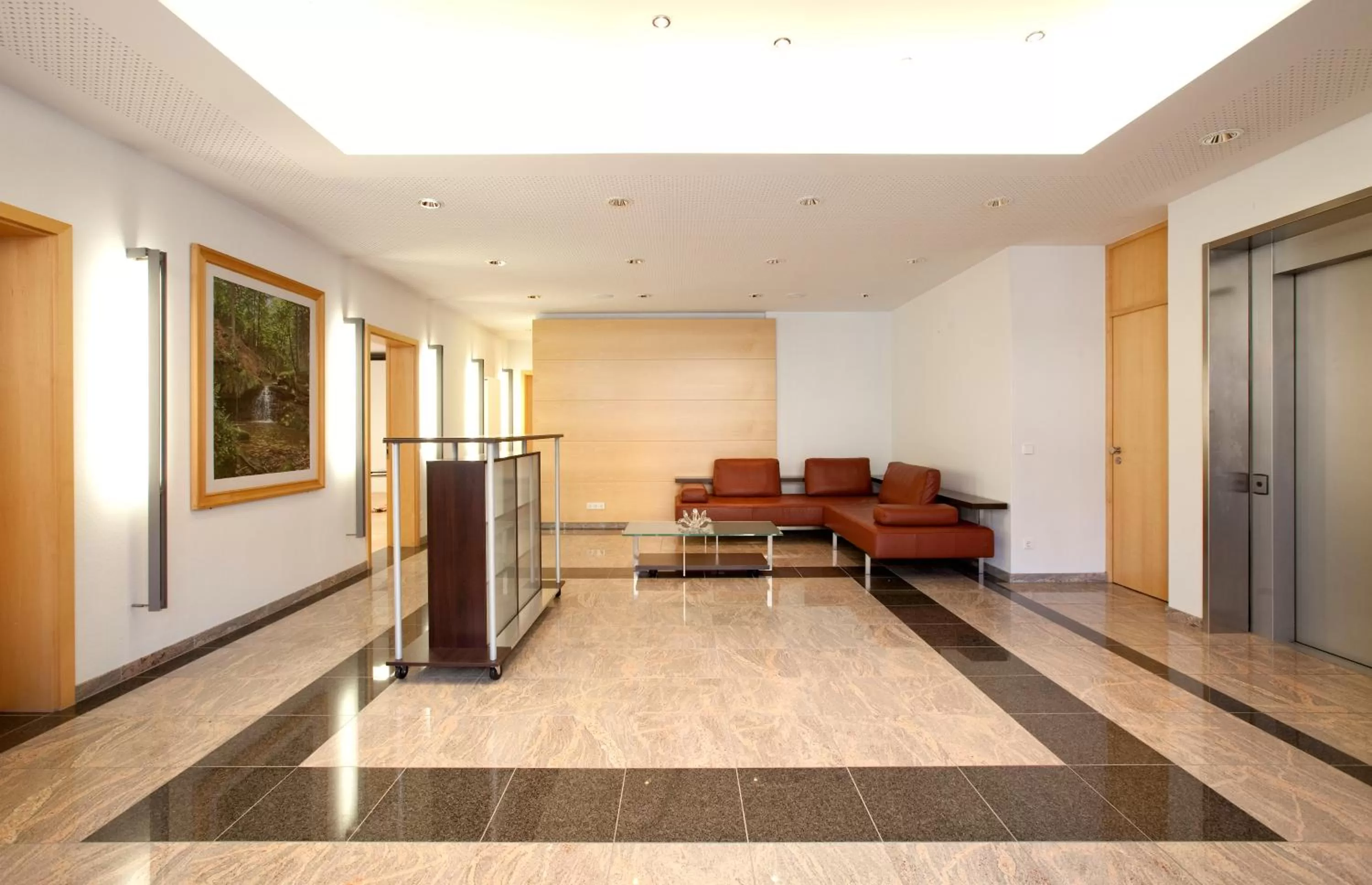 Lobby or reception in Hotel Adler
