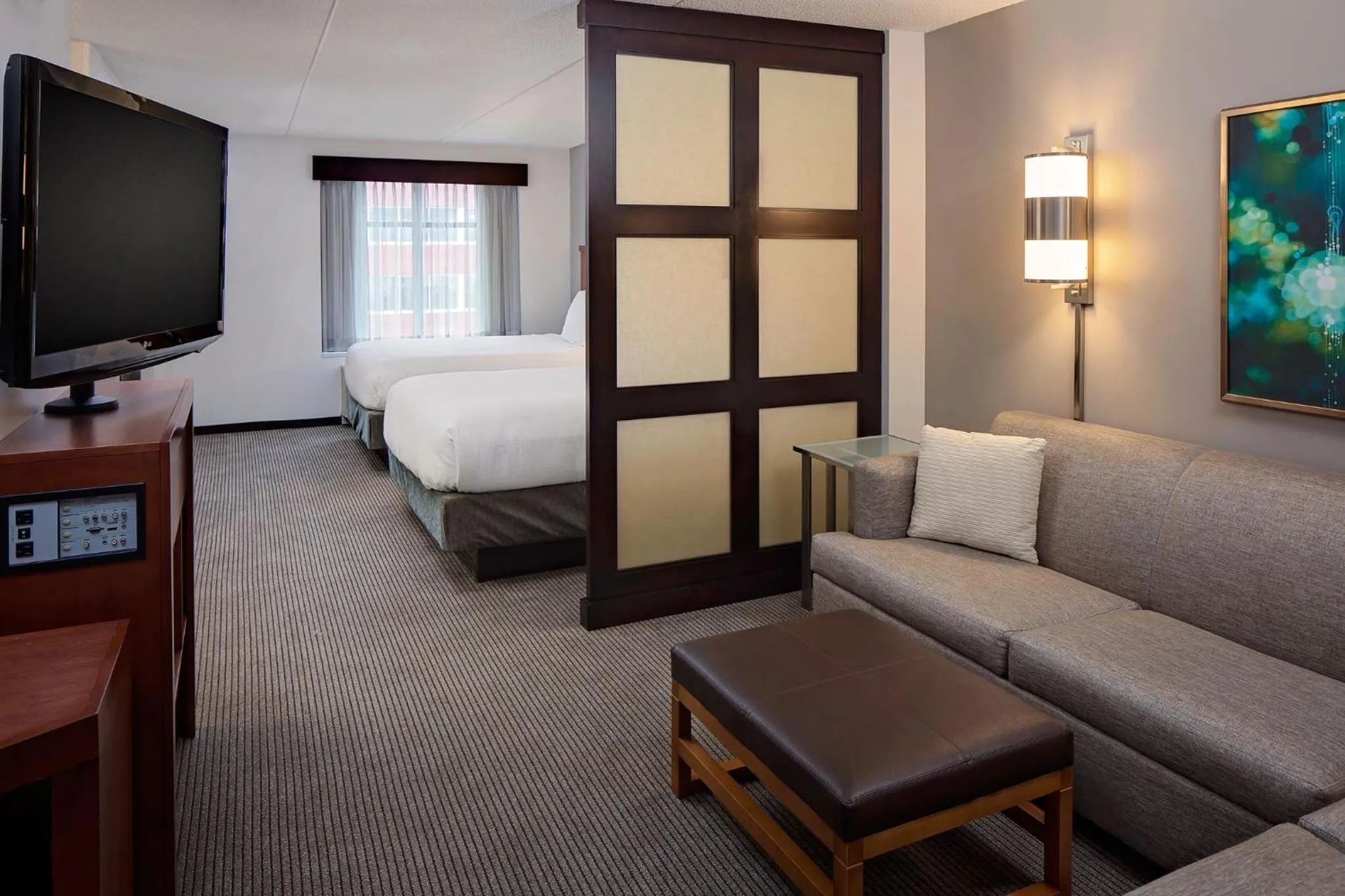 Queen Room with Two Queen Beds and Sofa Bed in Hyatt Place Pittsburgh North Shore