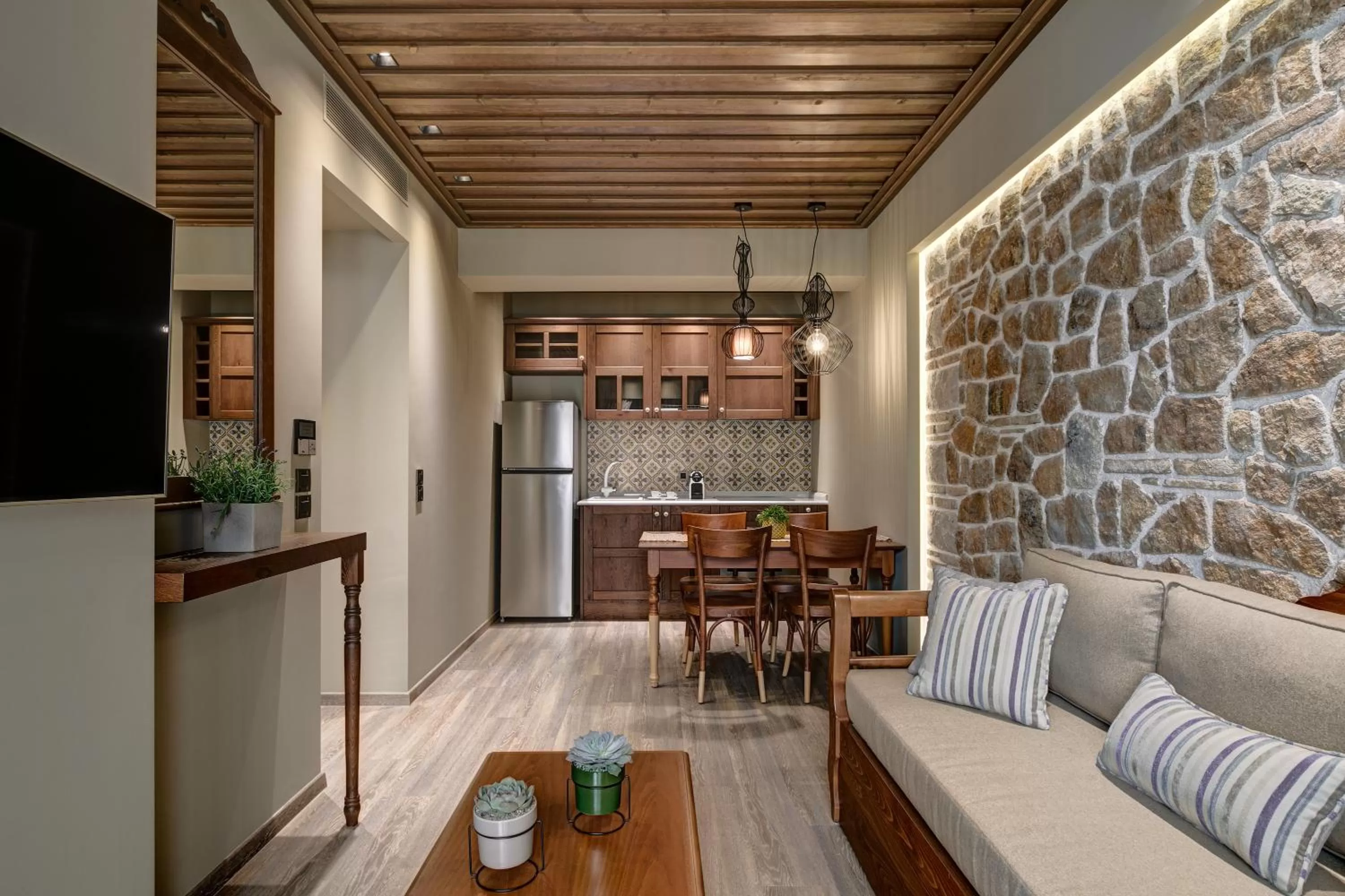 Kitchen or kitchenette in Estia Boutique Apartments