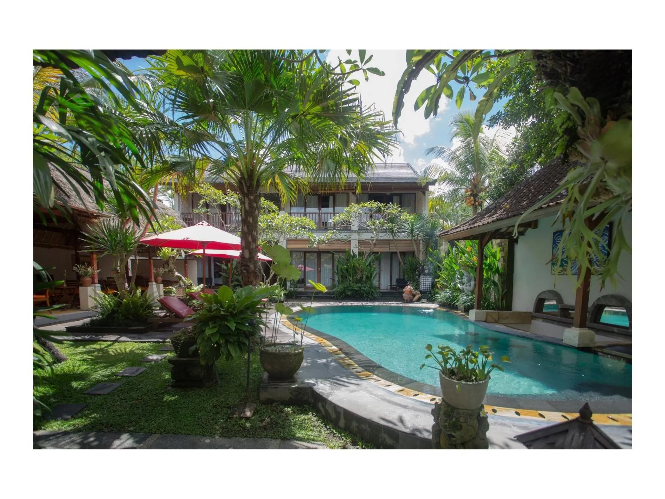 Swimming pool in Lumbung Sari Ubud Hotel - CHSE Certified