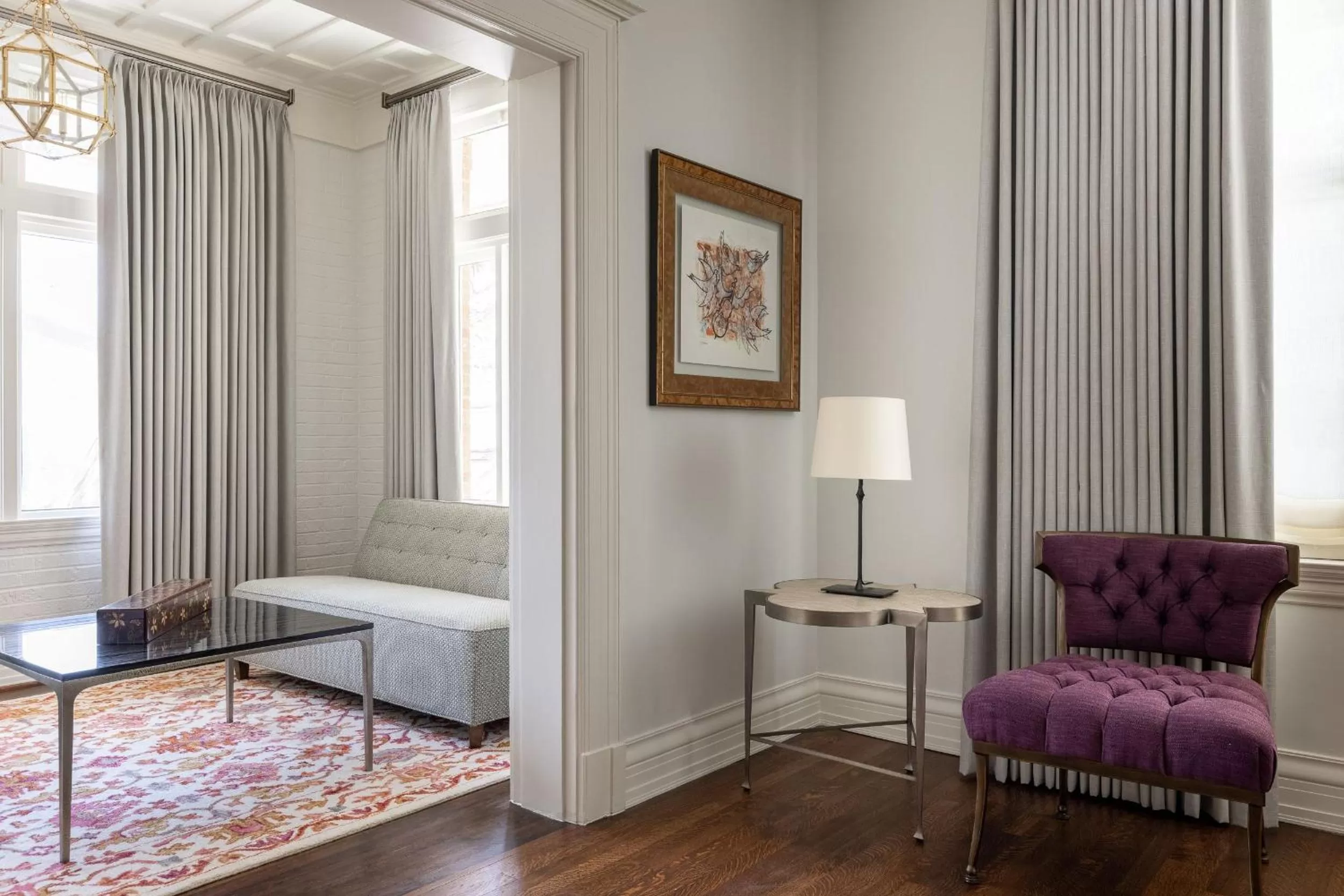 Living room in La Colombe d'Or Hotel