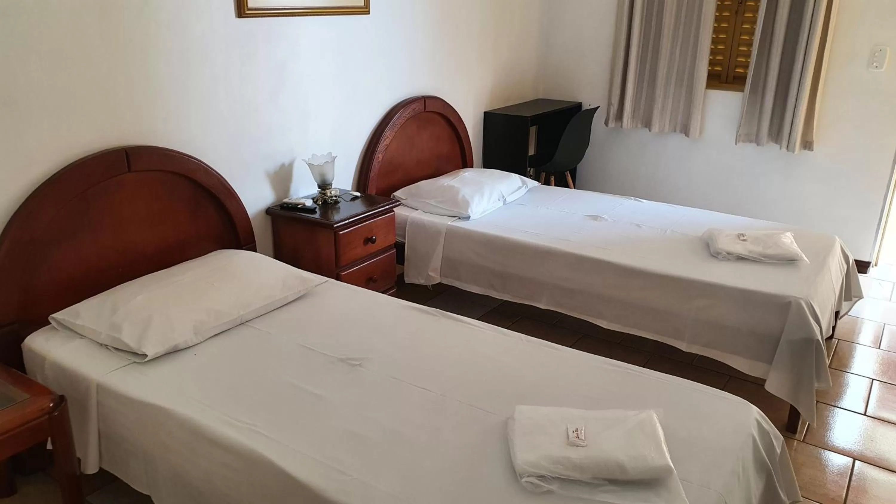 Bed in Hotel Sta Mônica Marília