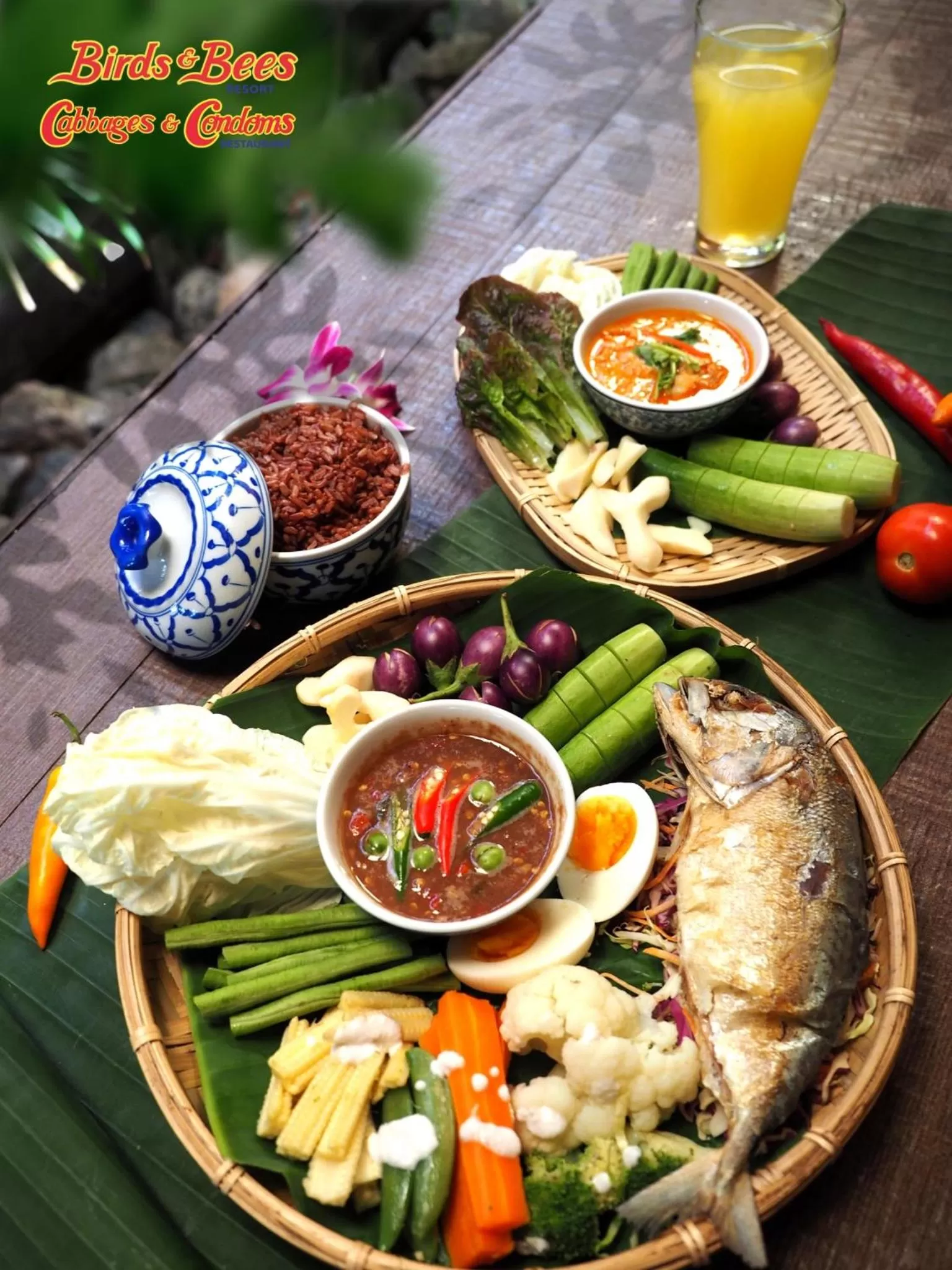 Food and drinks in Birds and Bees Resort