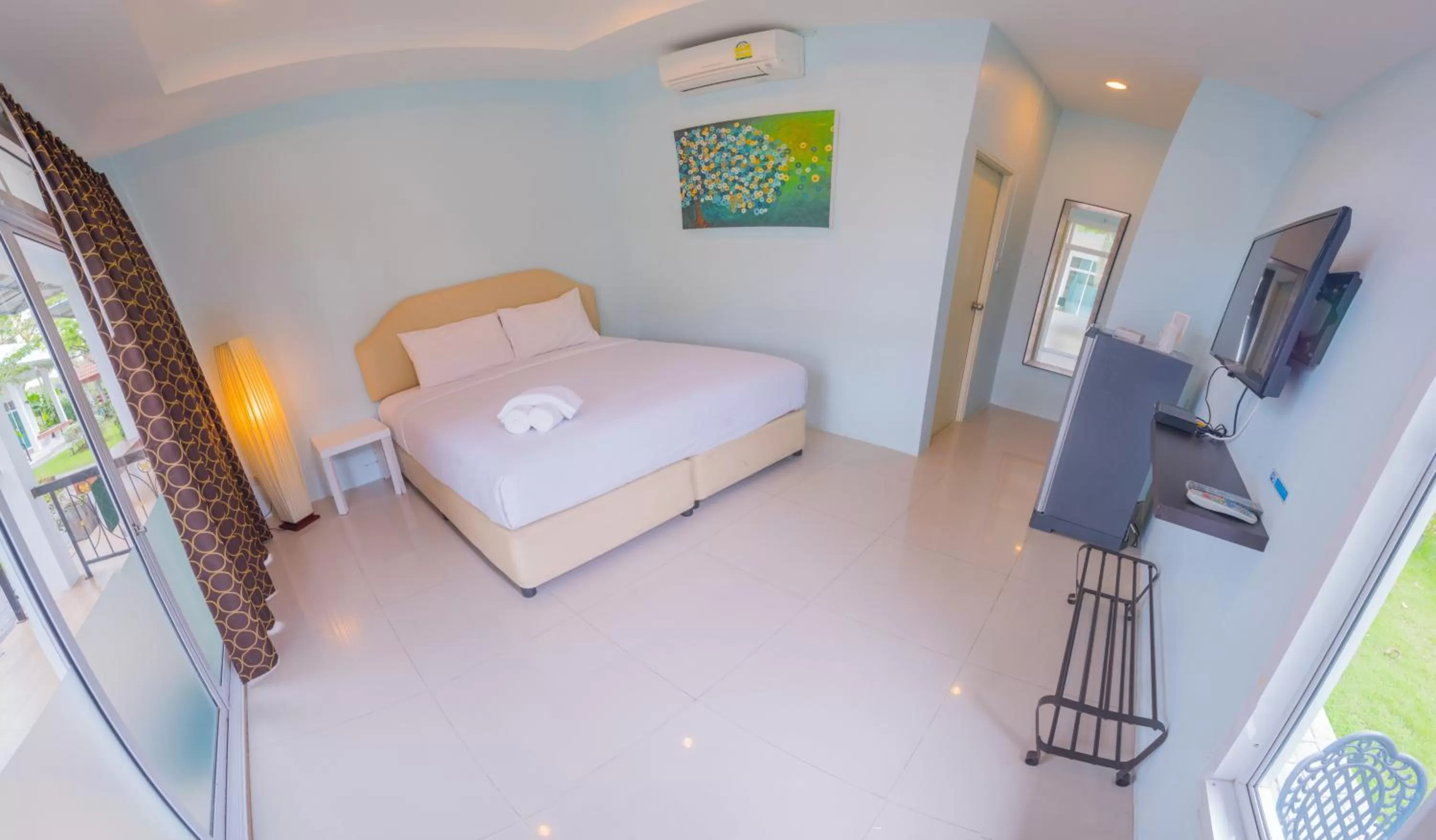 Bed in The Cube Resort