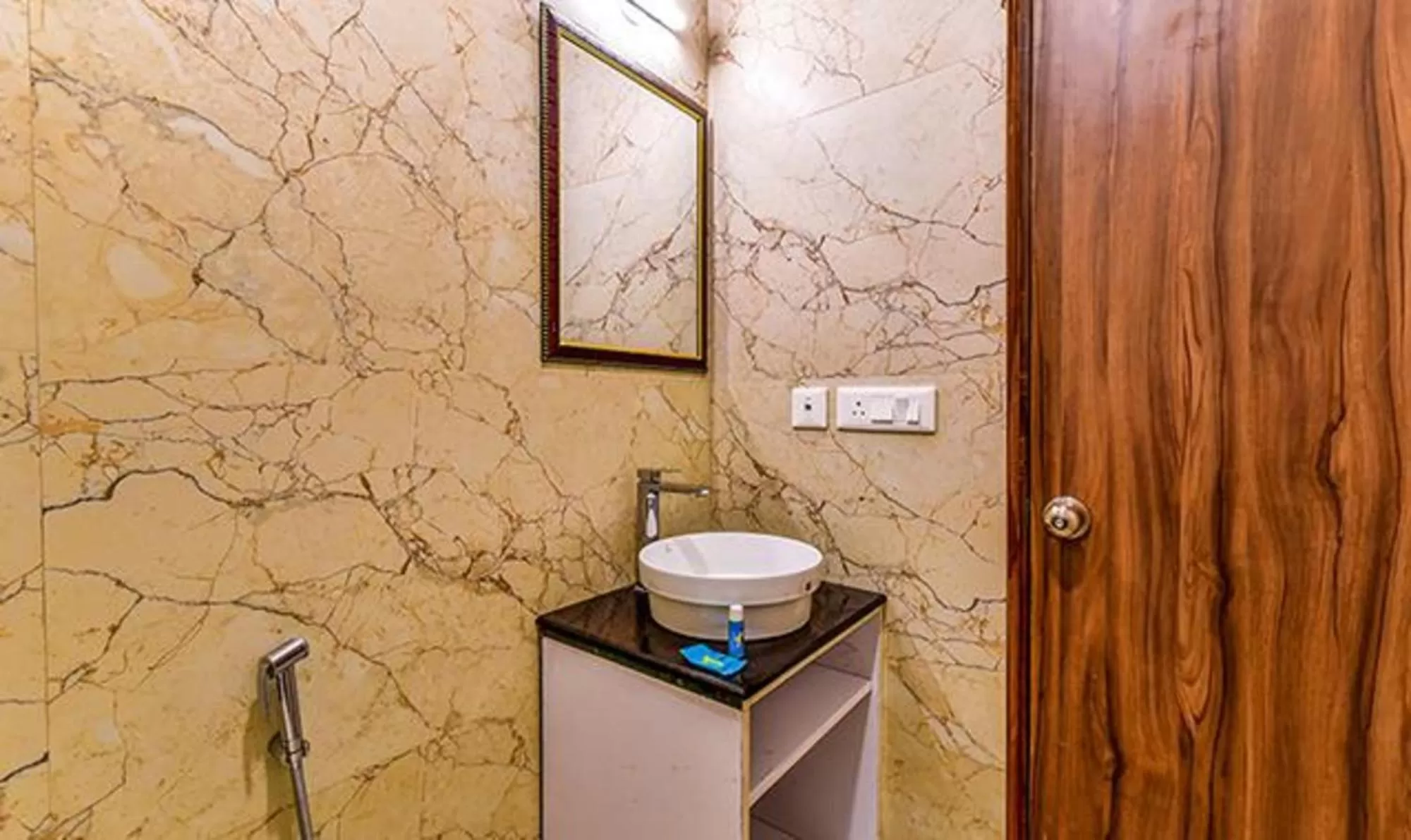 Bathroom in FabHotel Clock View 500M From The Mall Road