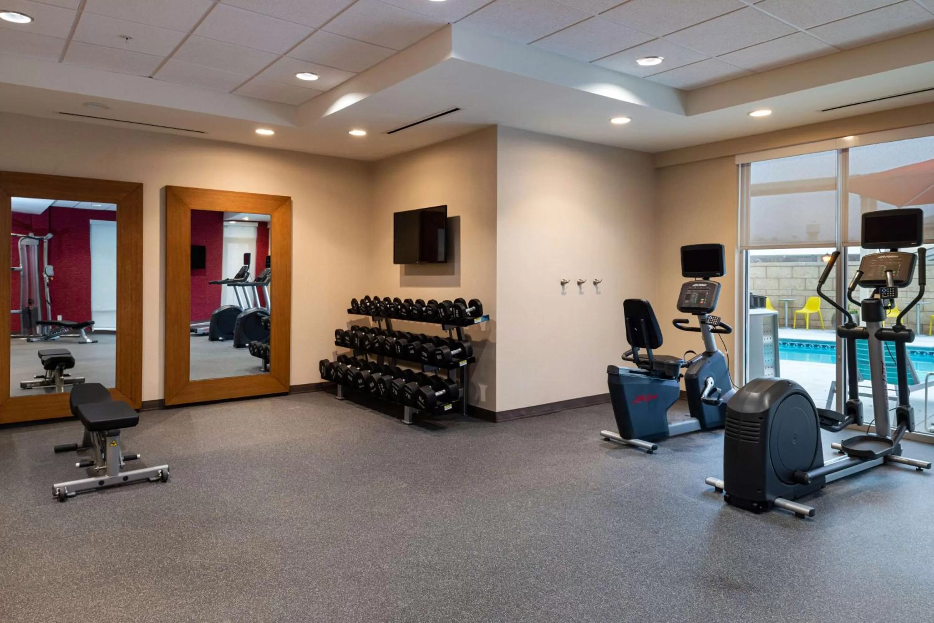 Fitness centre/facilities in Home2 Suites By Hilton Charlotte Mooresville, Nc