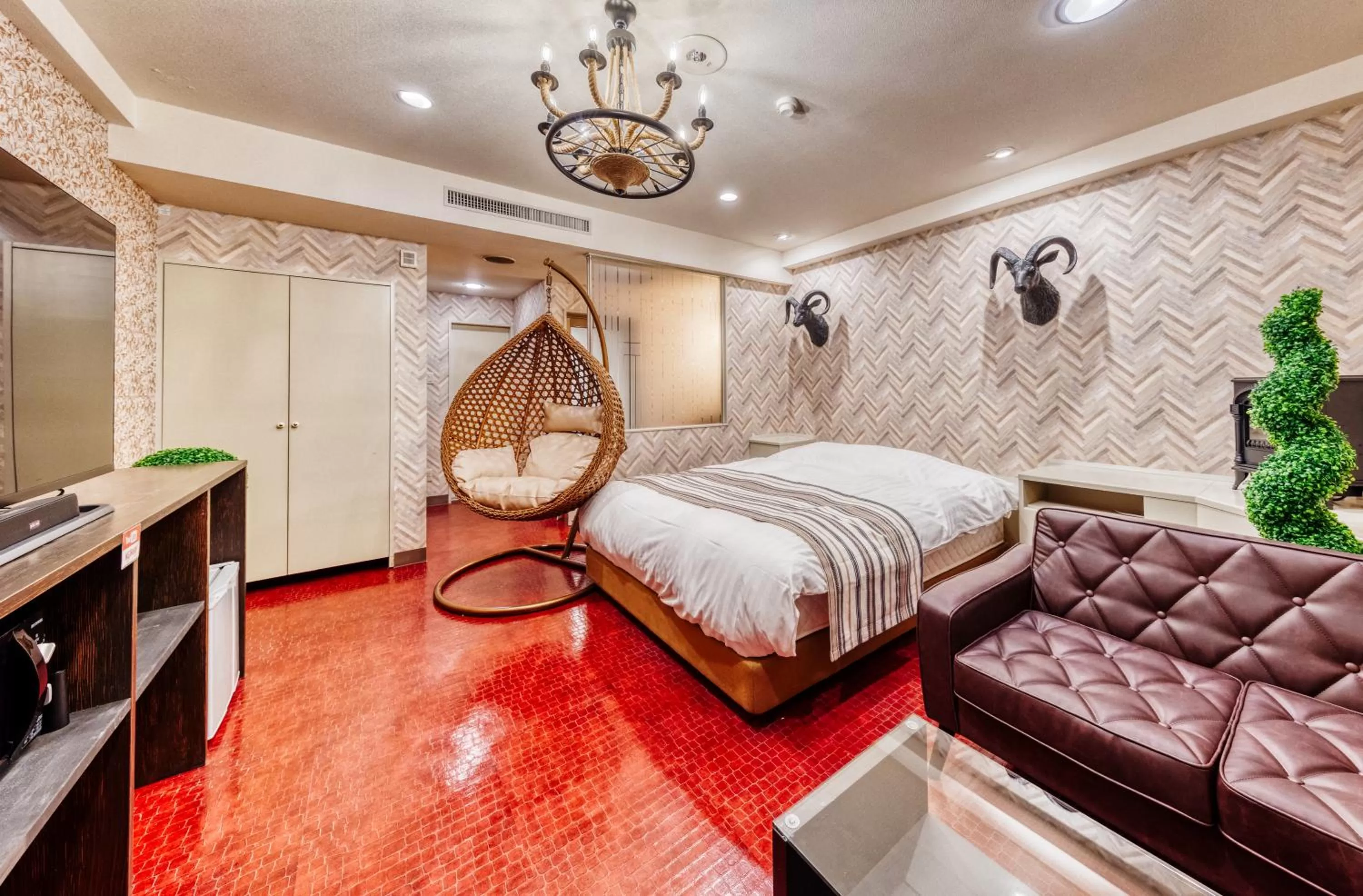 Bed in Hotel Lotus Morioka -Adult Only