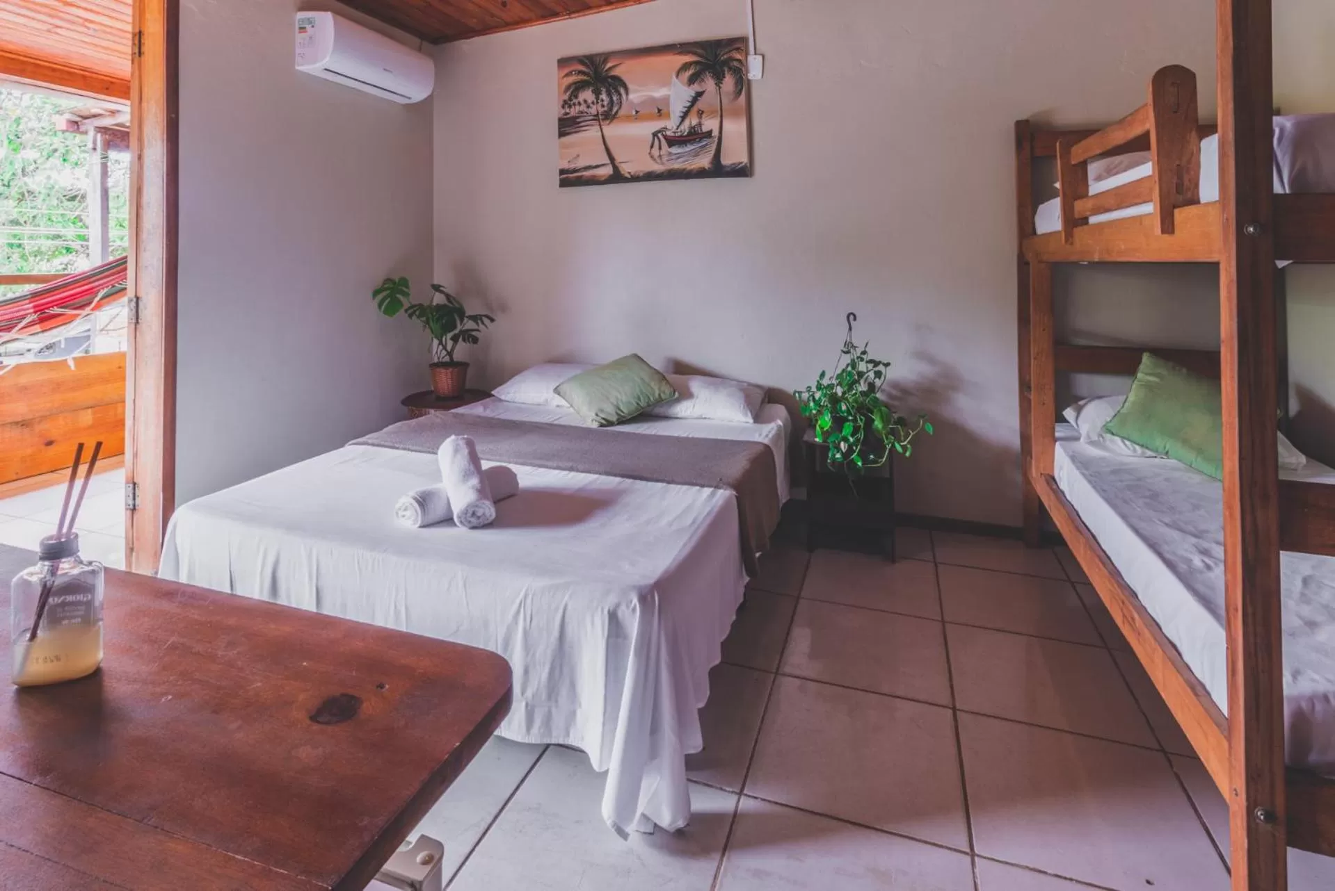 Bed in Pousada La Cabana