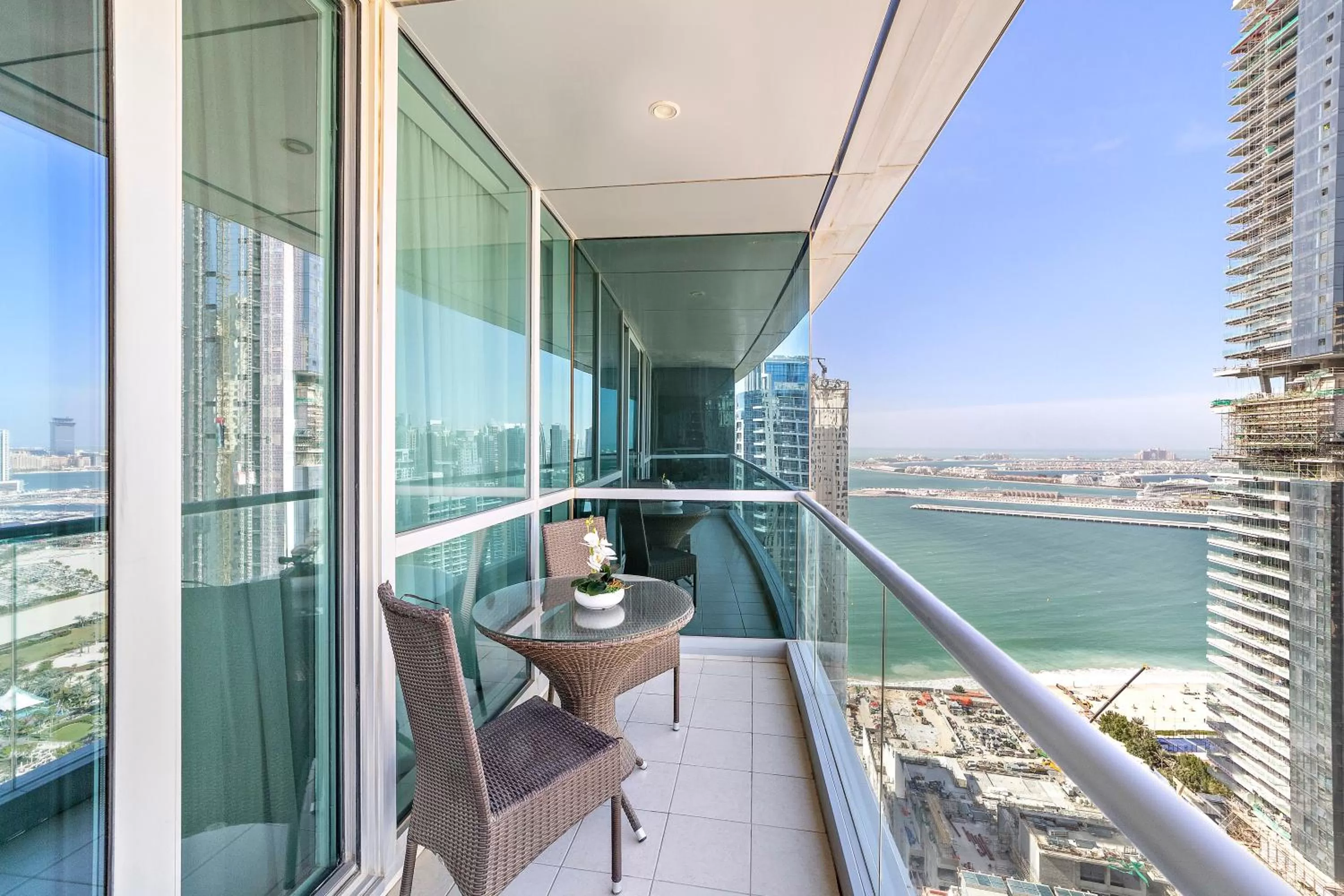 Balcony/Terrace in Blue Beach Tower The Walk JBR