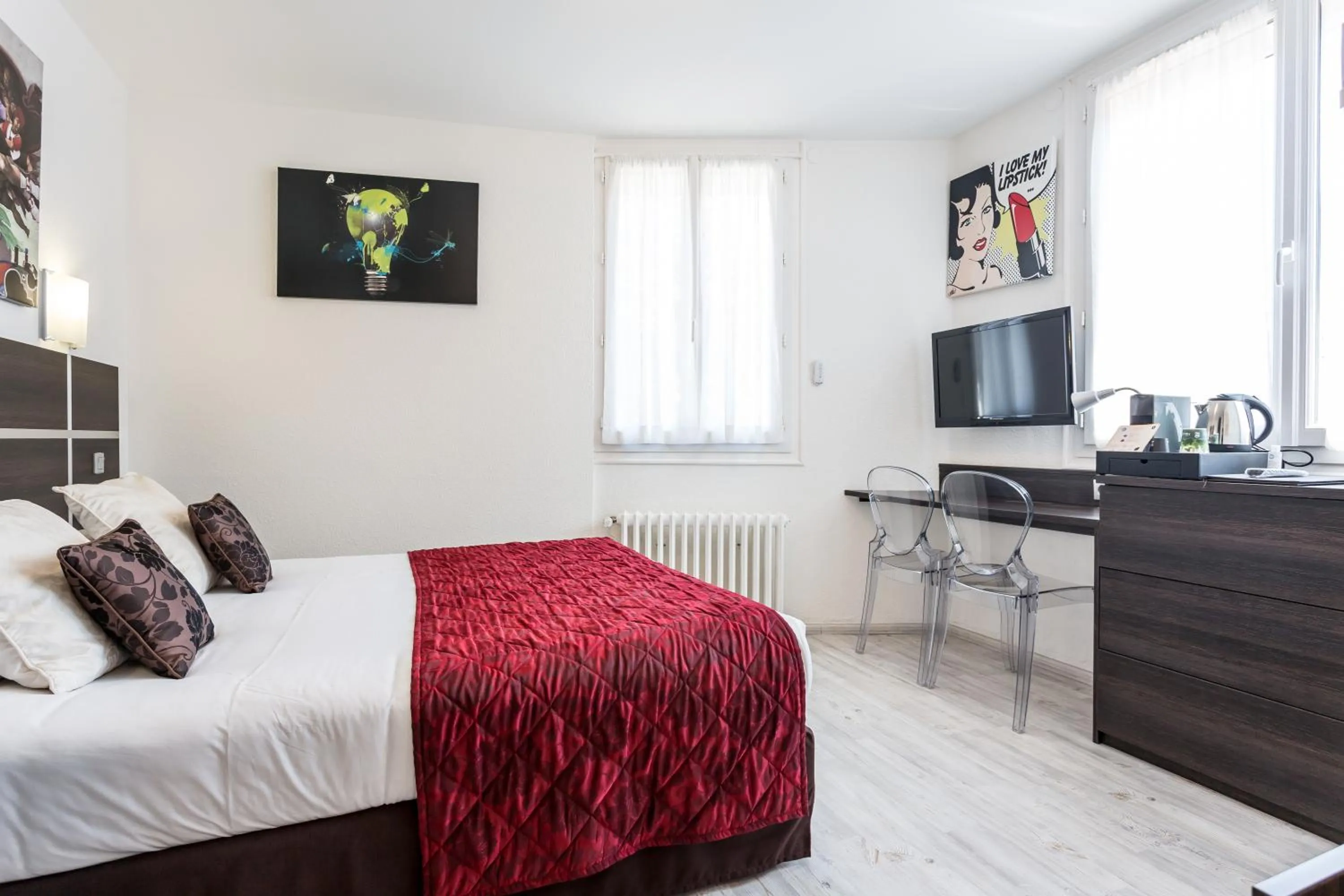 Bed in Hotel Le Centre