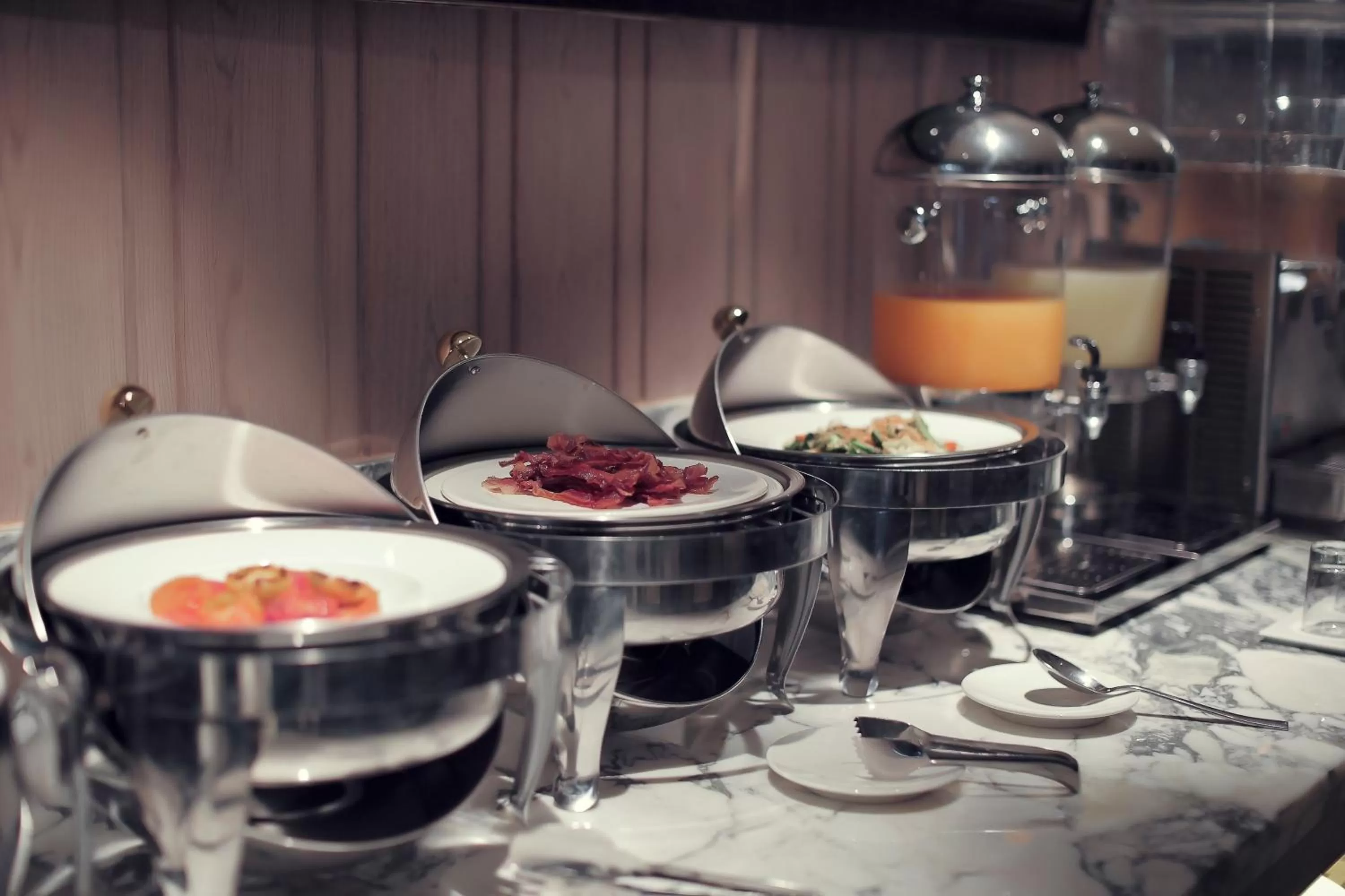 Buffet breakfast in Arcadia Suites Bangkok