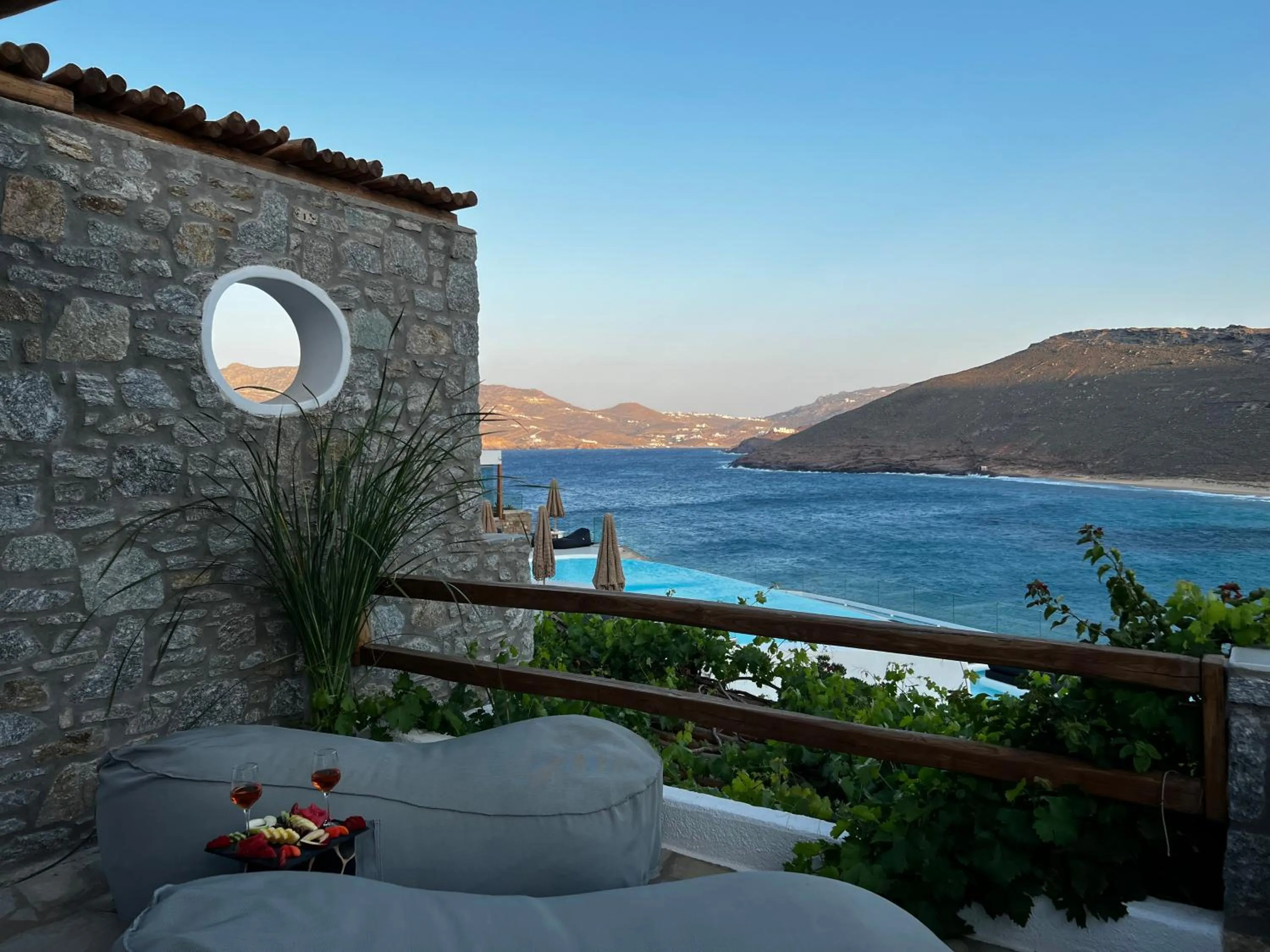 View (from property/room) in Panormos Village Hotel