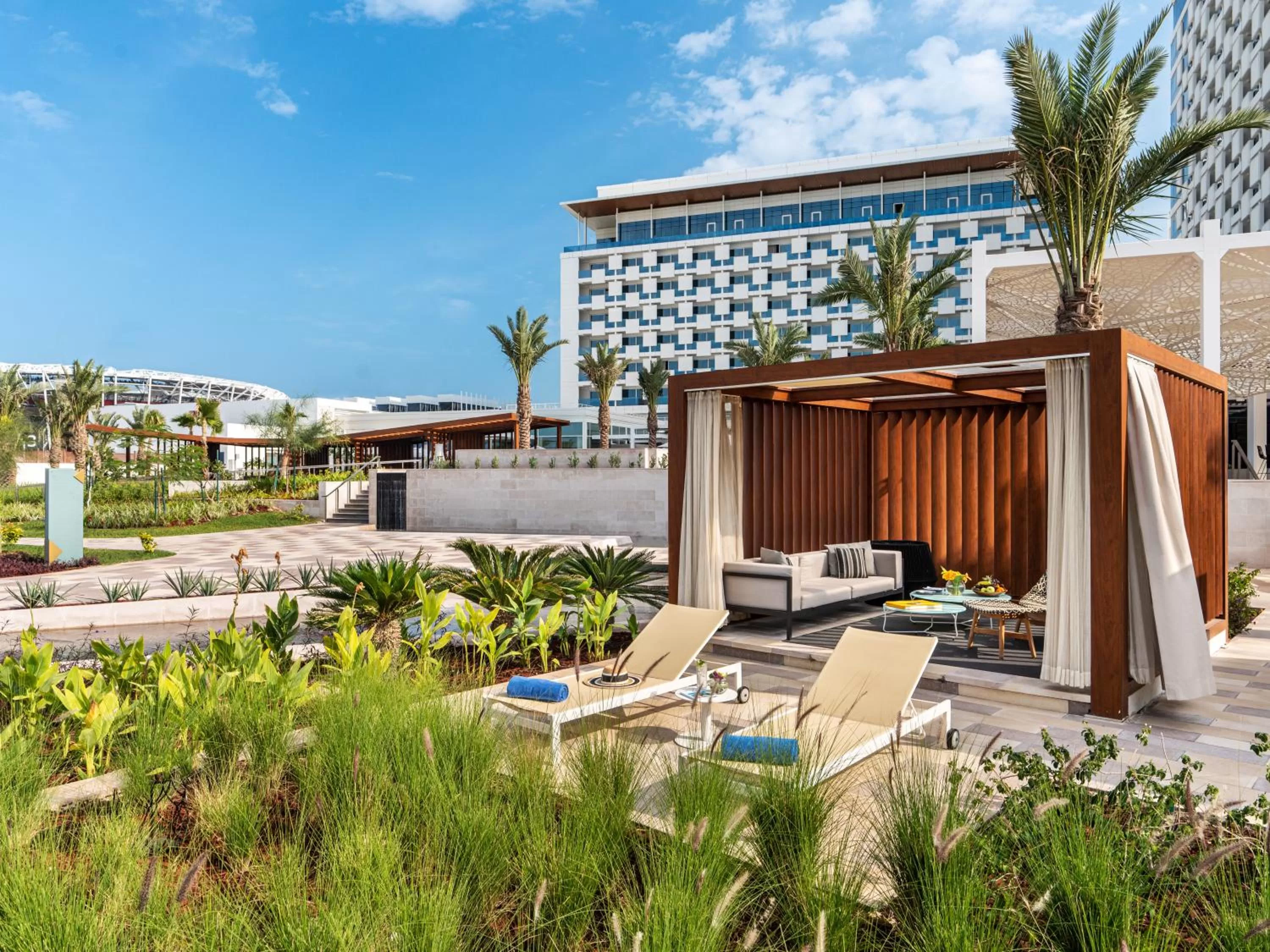 Garden in Rixos Gulf Hotel Doha