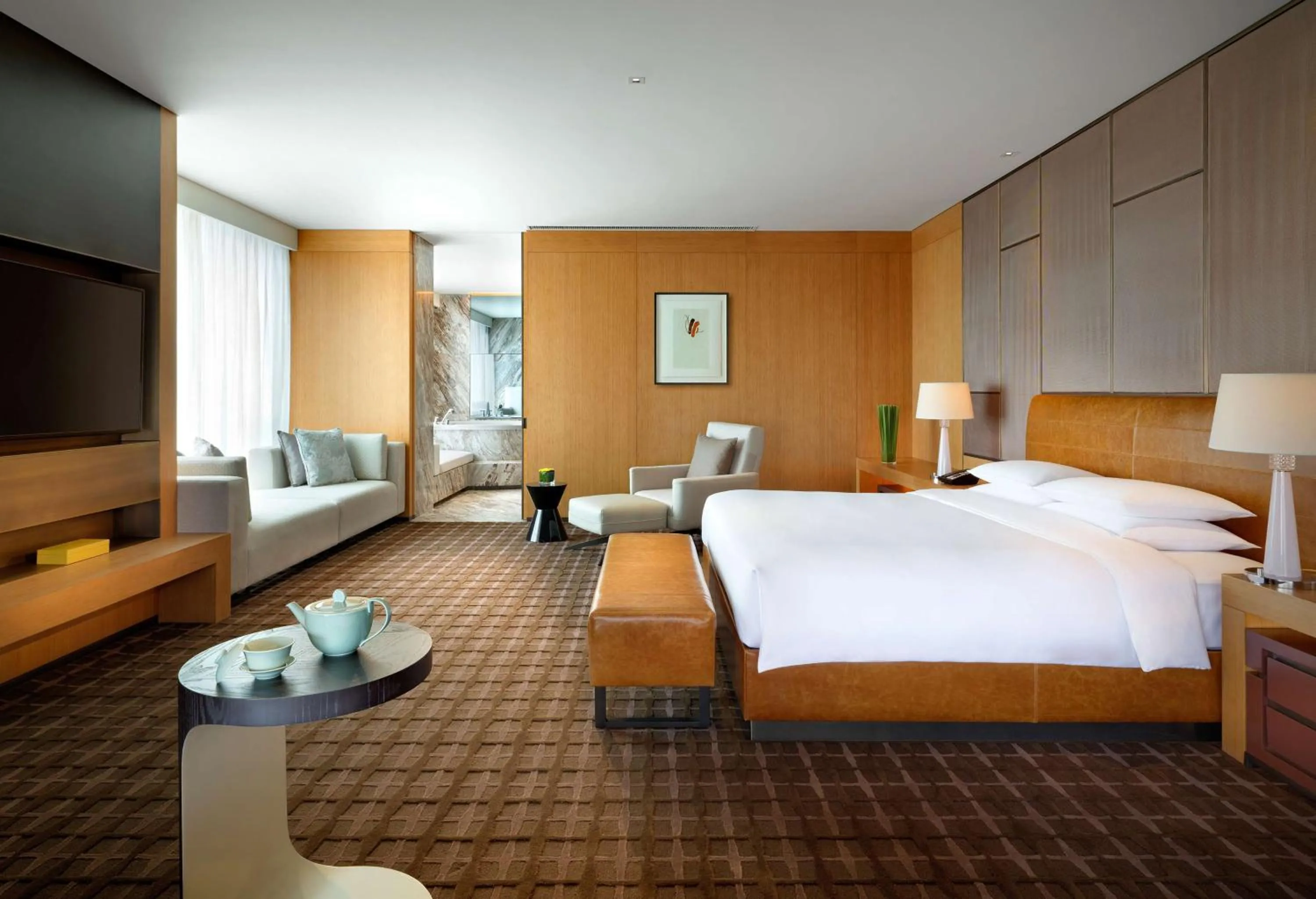 Photo of the whole room, Bed in Hyatt Regency Tianjin East