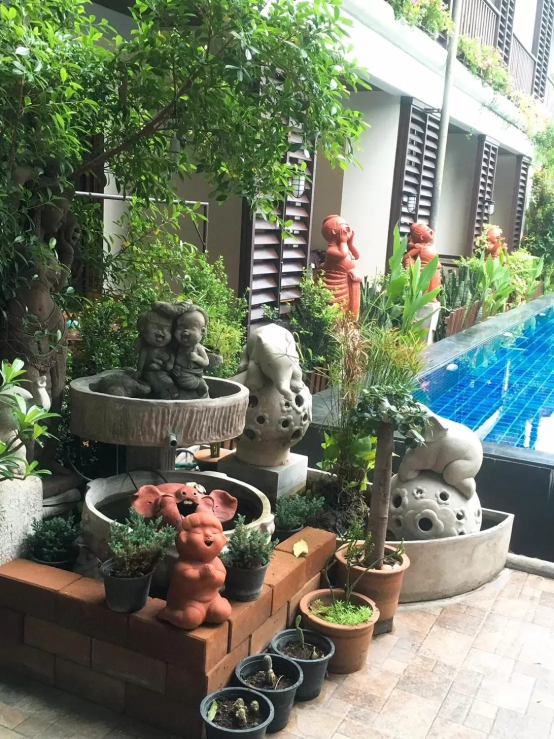 Garden view in BB Mantra Boutique Hotel