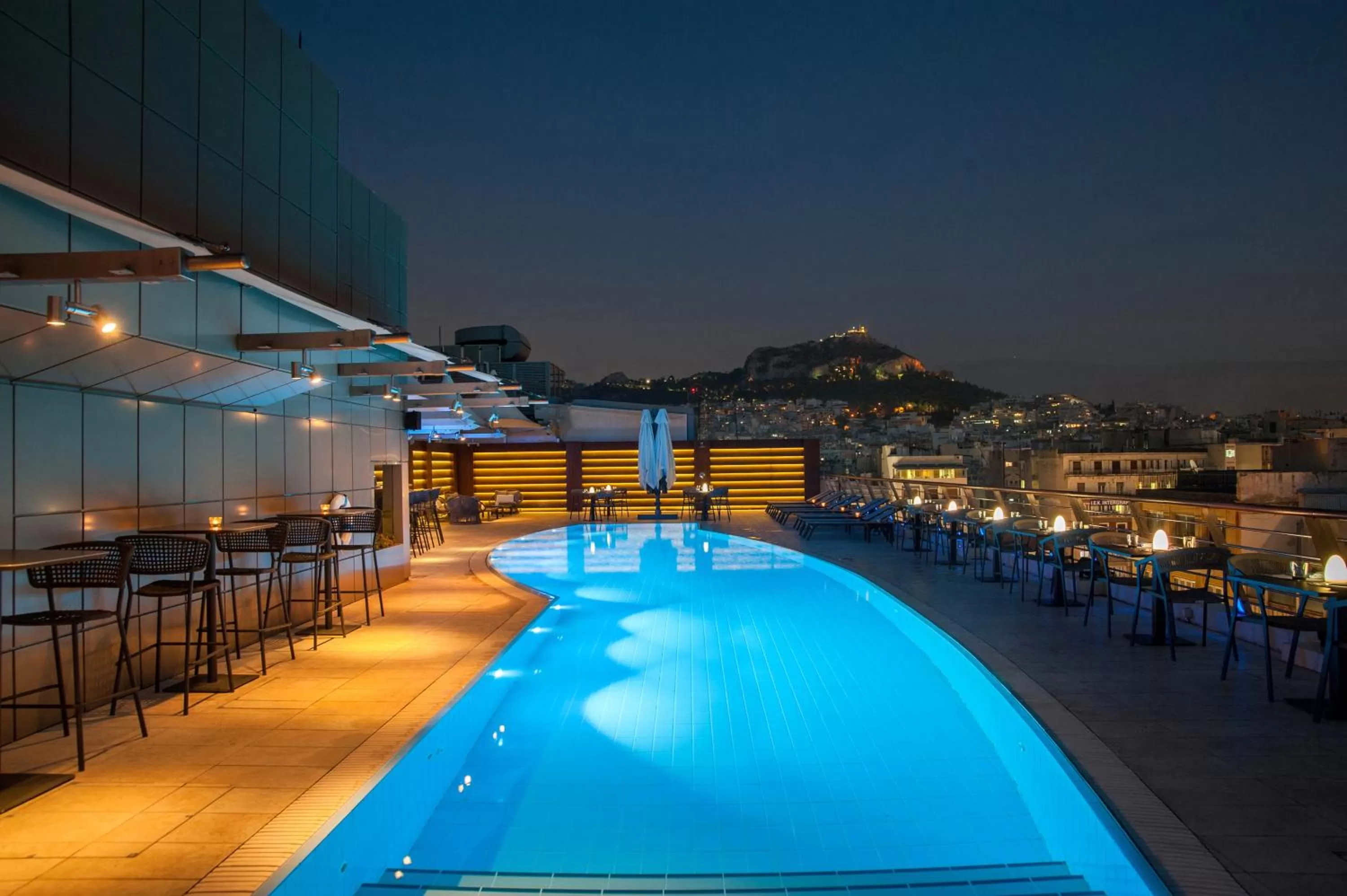 Pool view in Melia Athens
