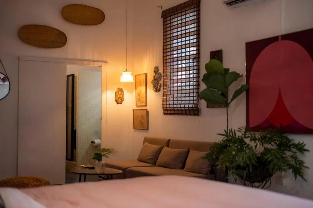 Bed in La Botanica Hotel