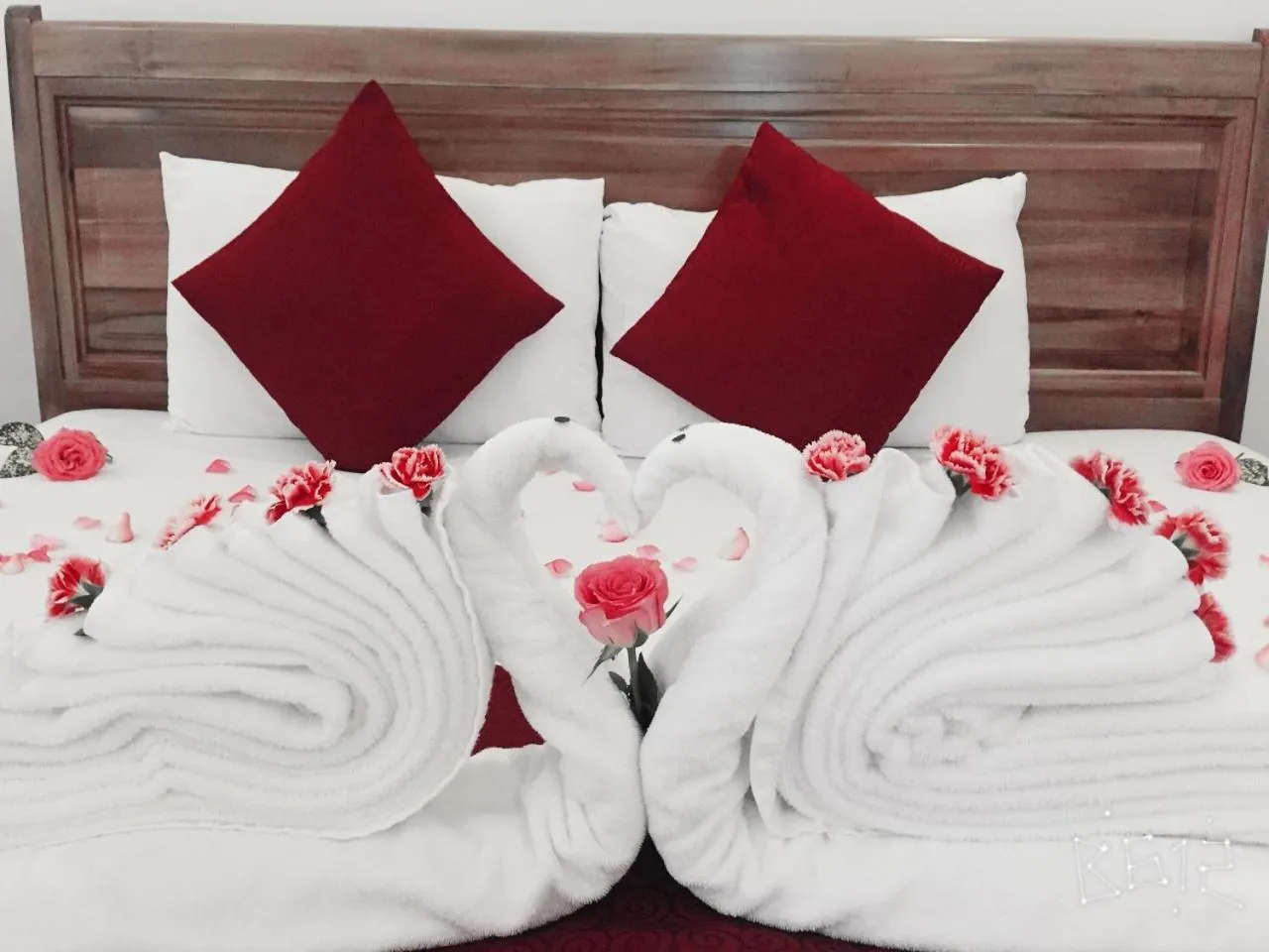 Decorative detail, Bed in Ngoc Viet Bungalow