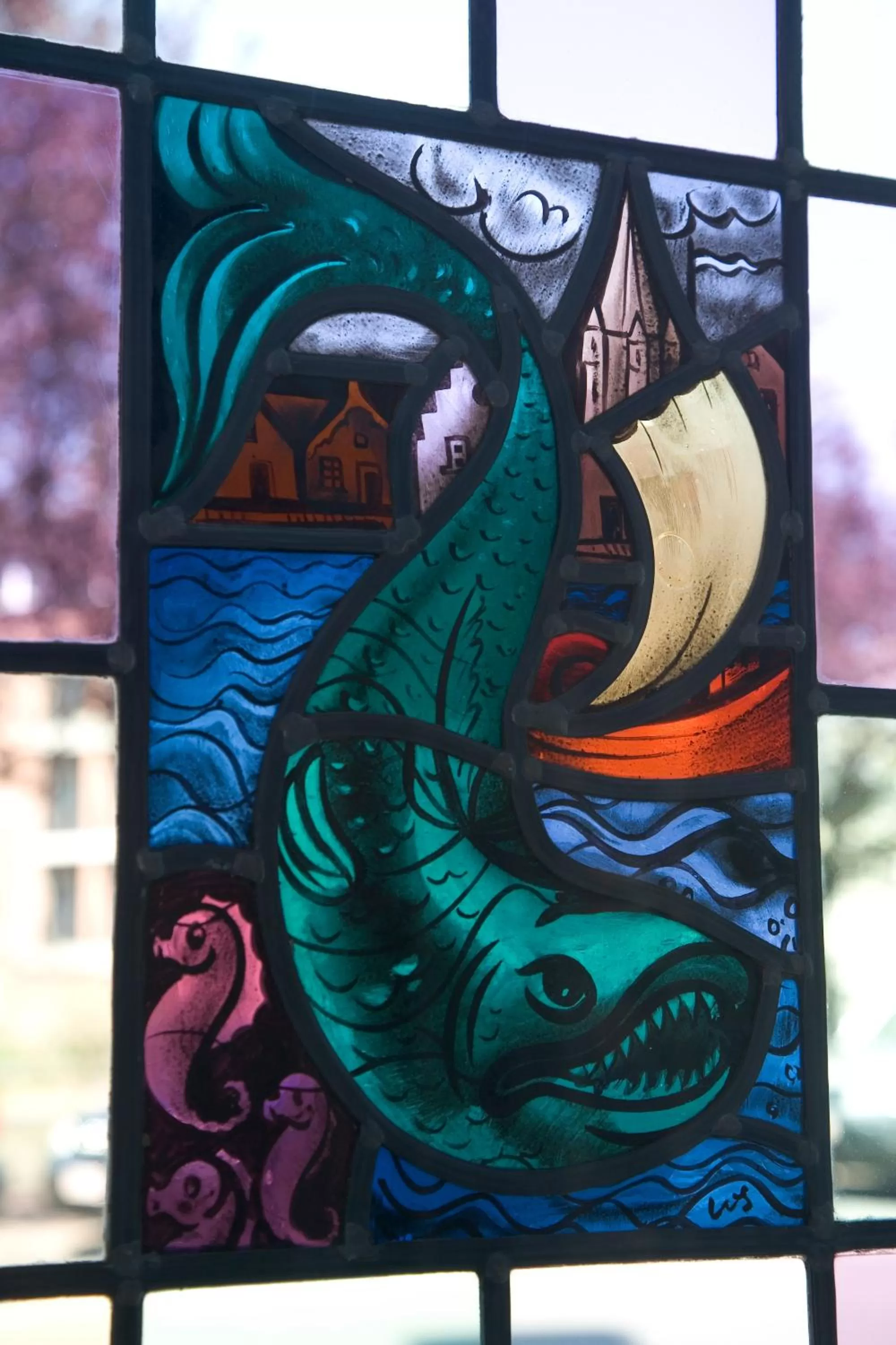 Decorative detail in Domus Portus