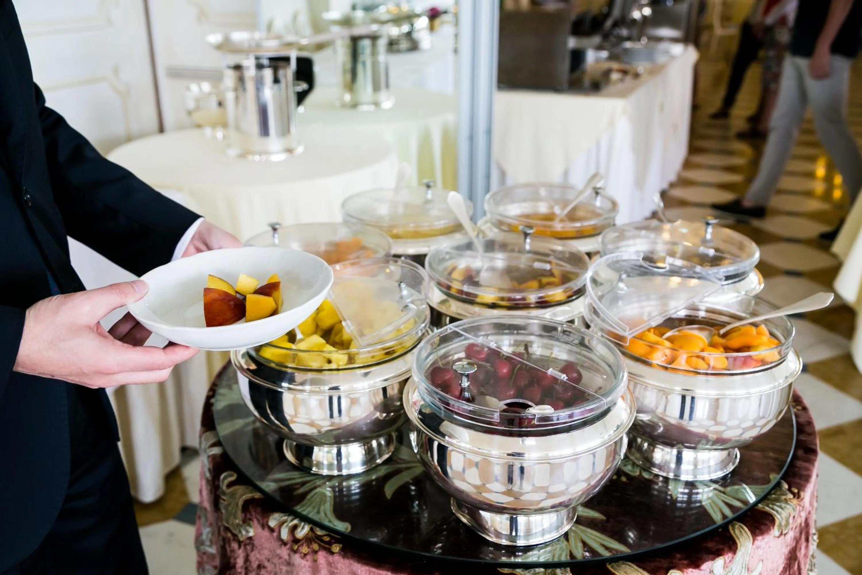 Italian breakfast in Villa e Palazzo Aminta - A Leading Hotel of The World