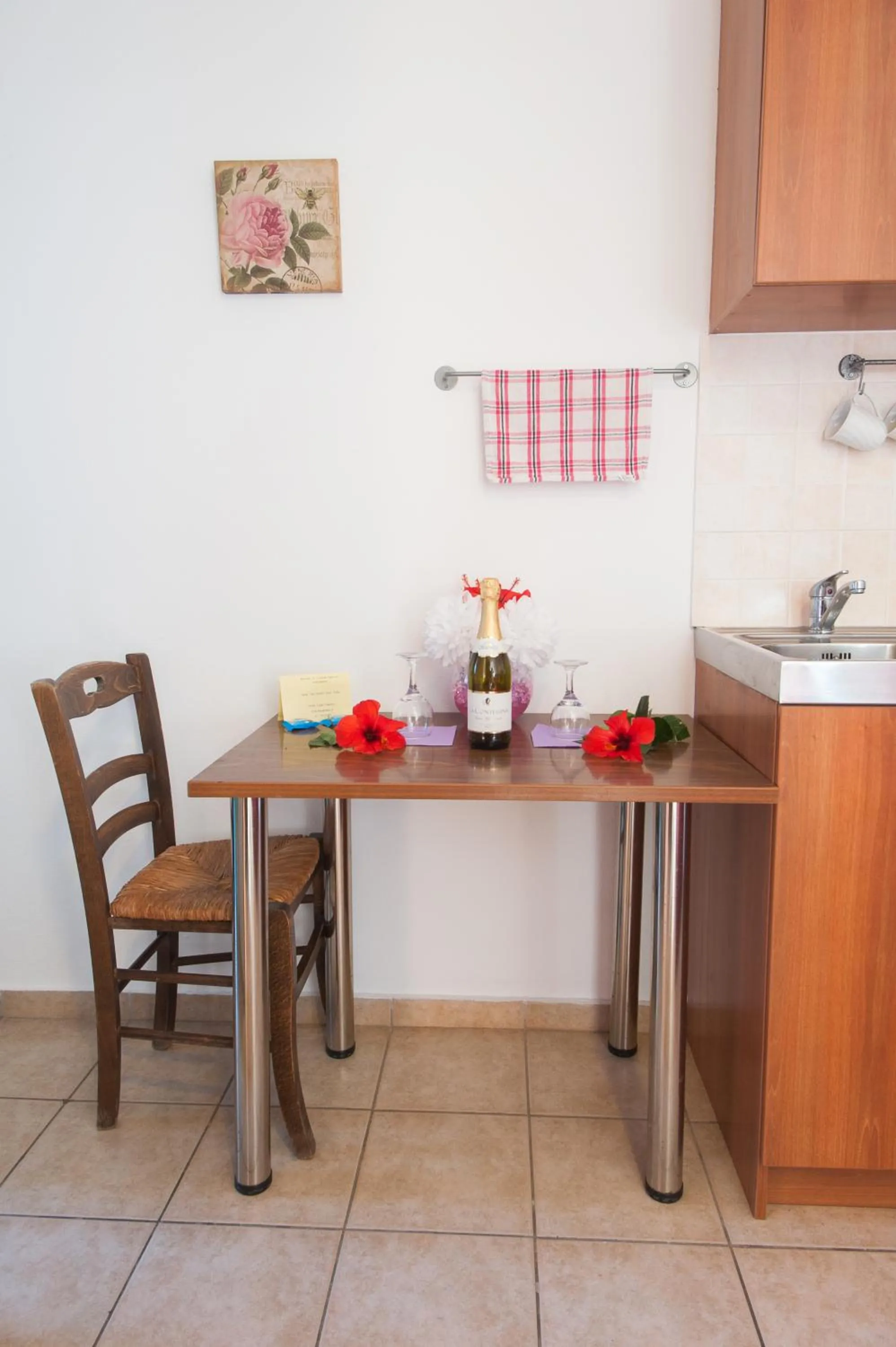 Kitchen or kitchenette in Elounda Sunrise Apartments
