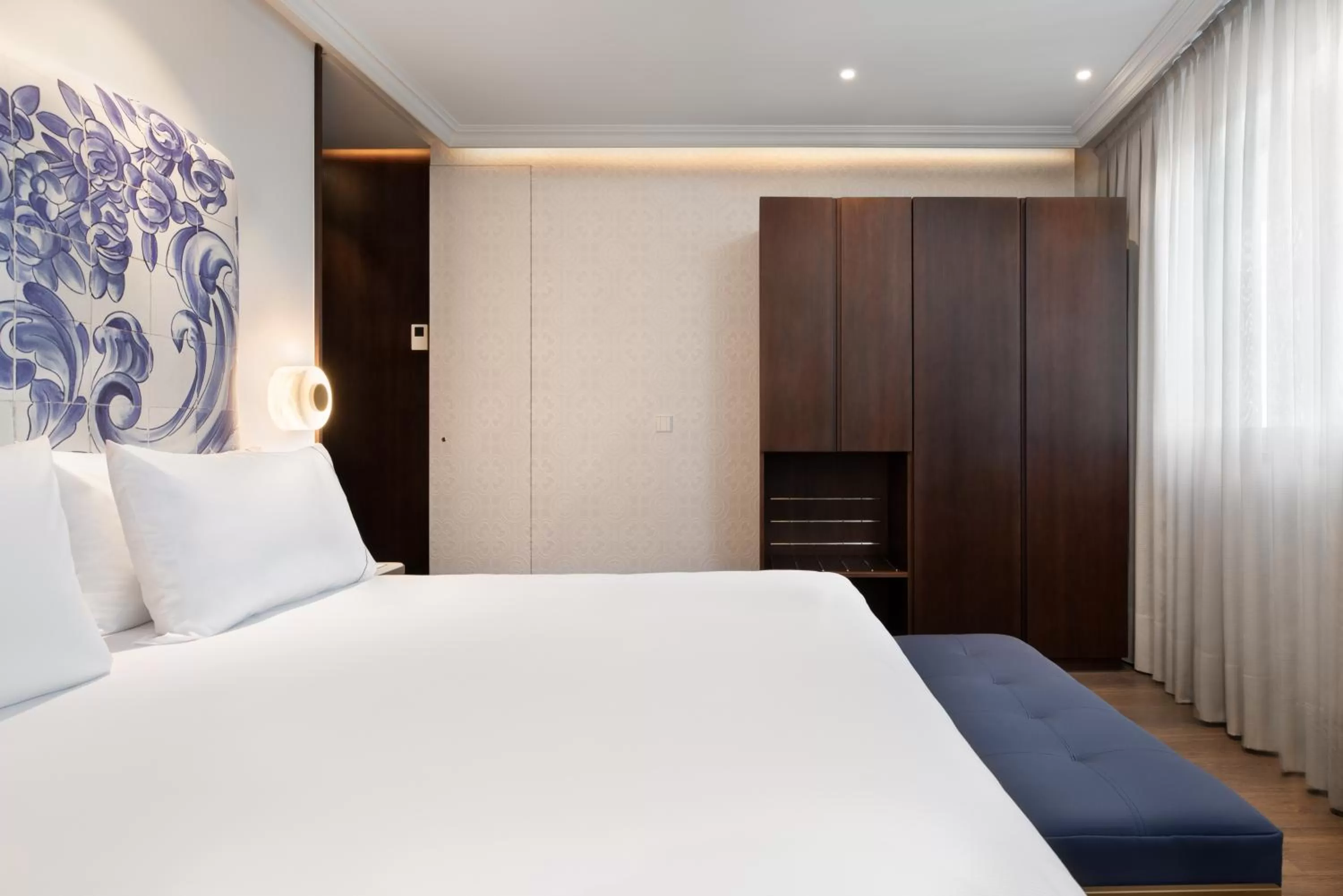 Bed in Eurostars Universal Lisboa