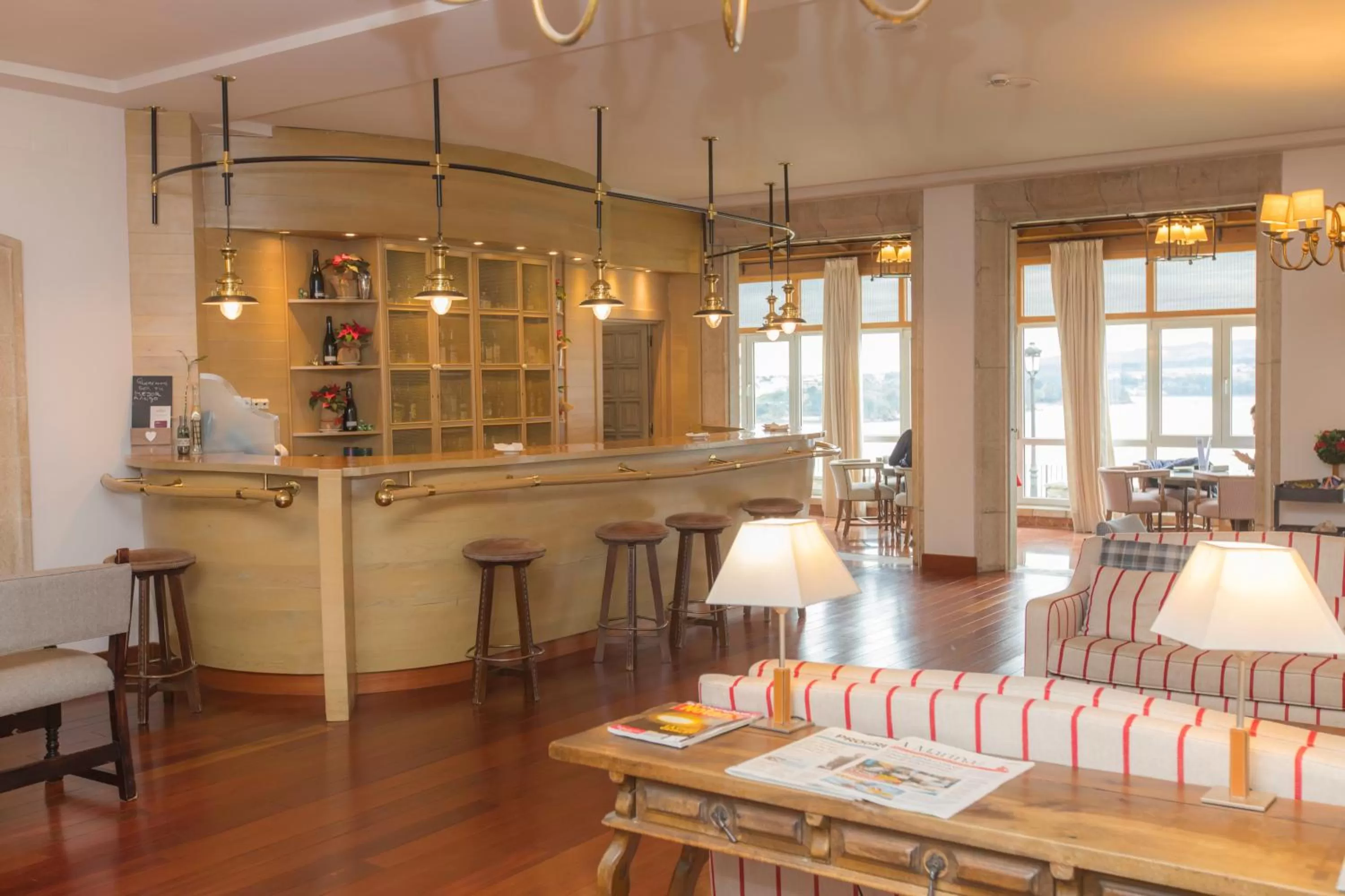 Lounge or bar in Parador de Ribadeo