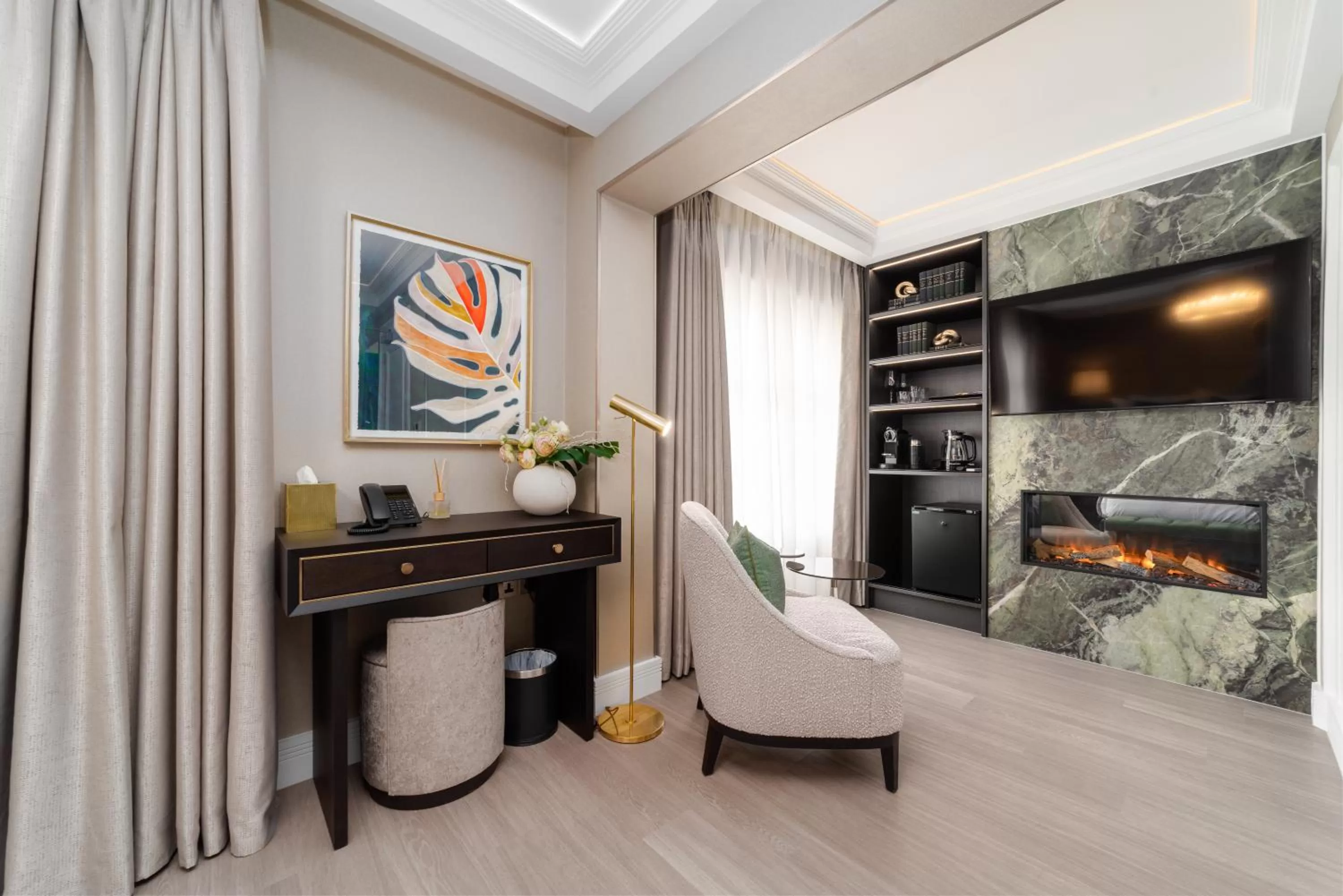 Living room in No.4 Carlton