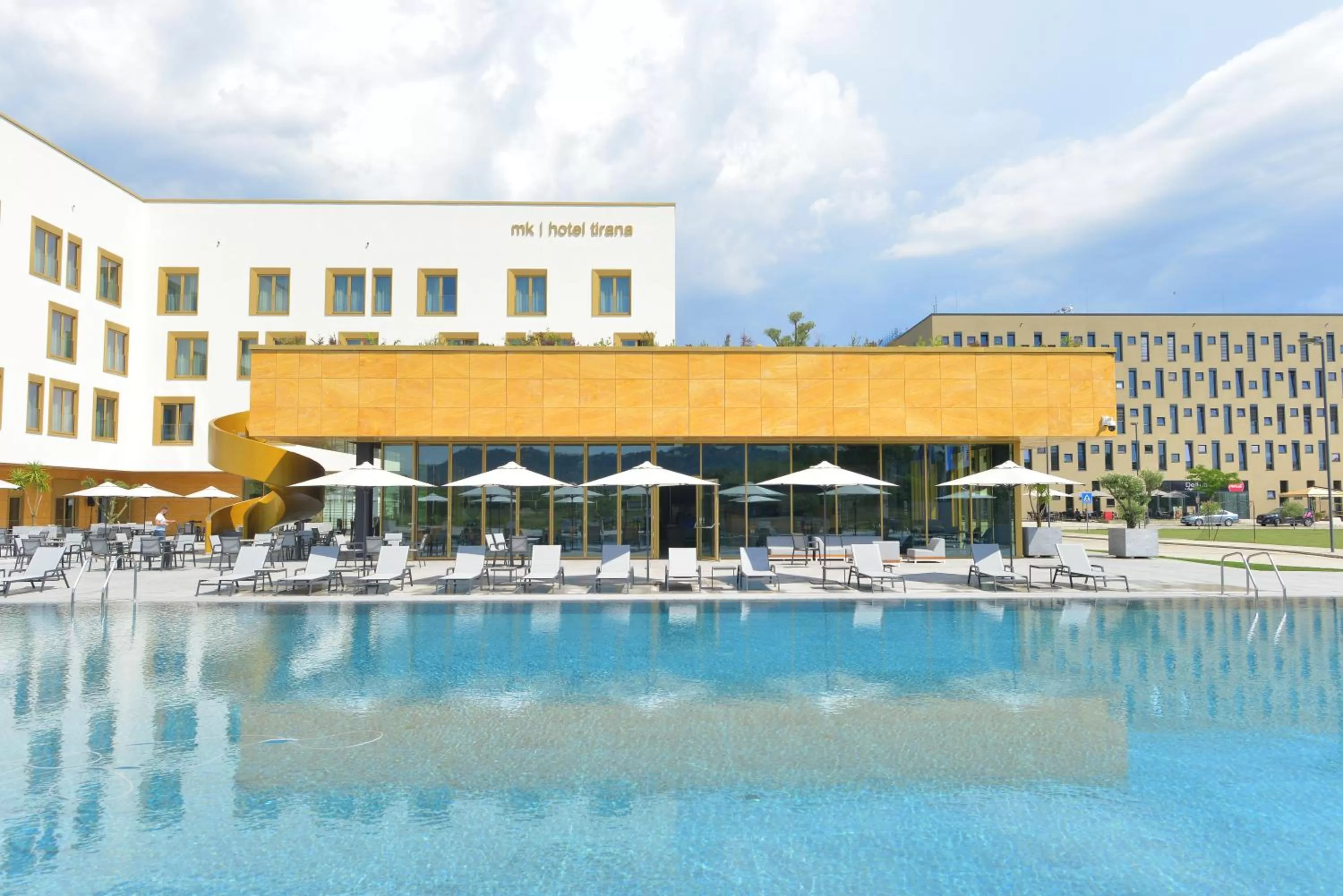 Swimming pool in mk hotel tirana