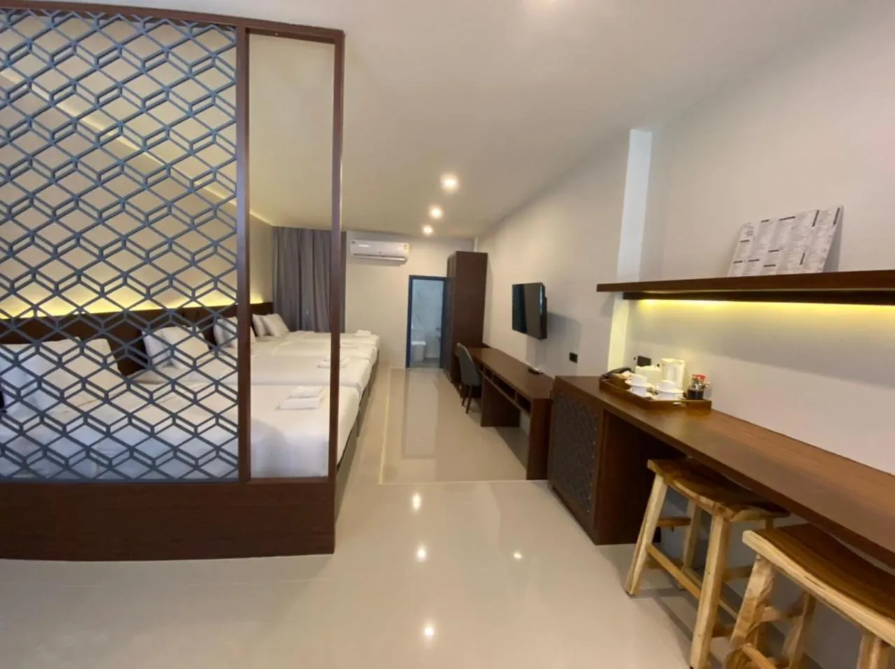 Bed in Maldives Beach Resort